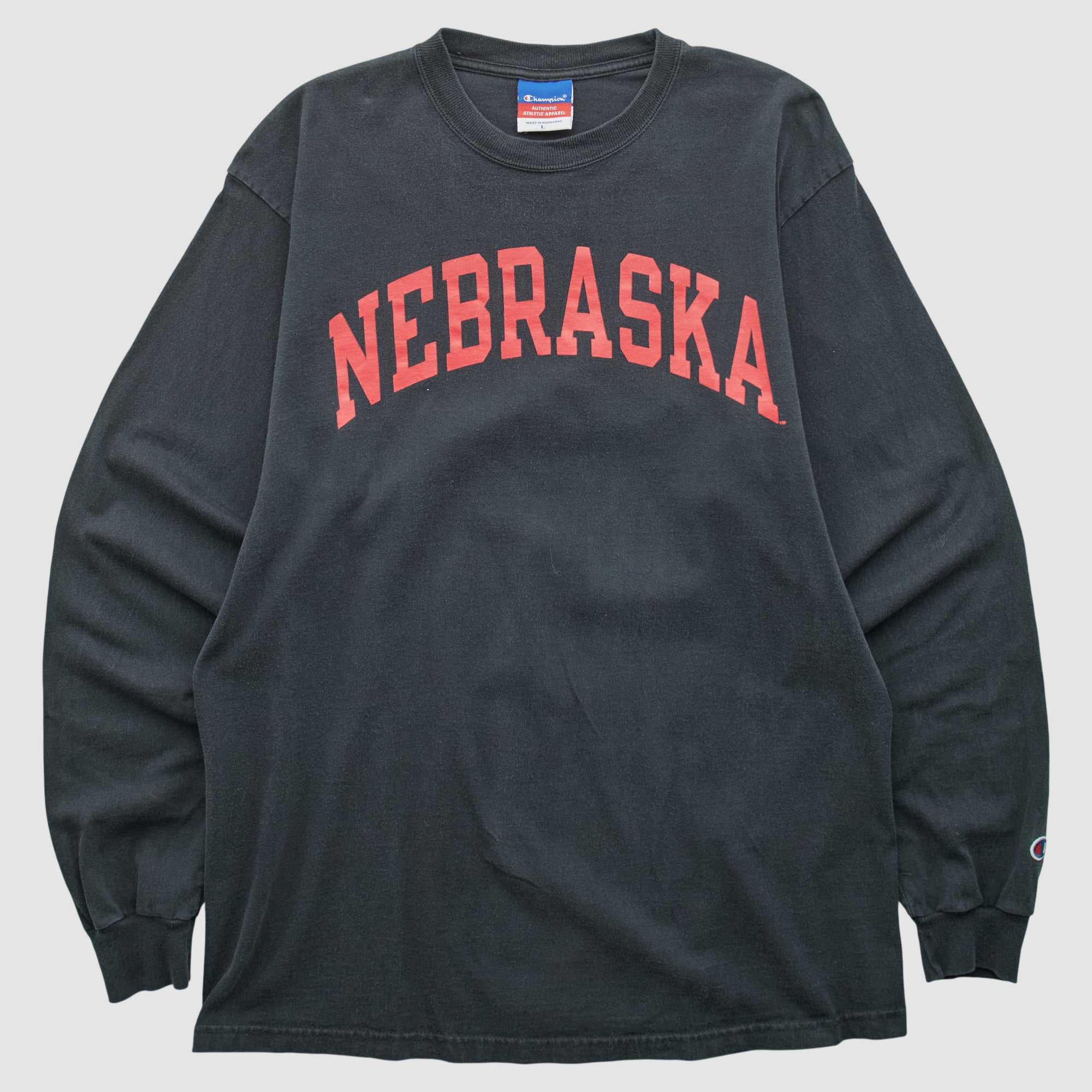 Nebraska Huskers Champion 2000s Long Sleeve T-shirt - Black - S
