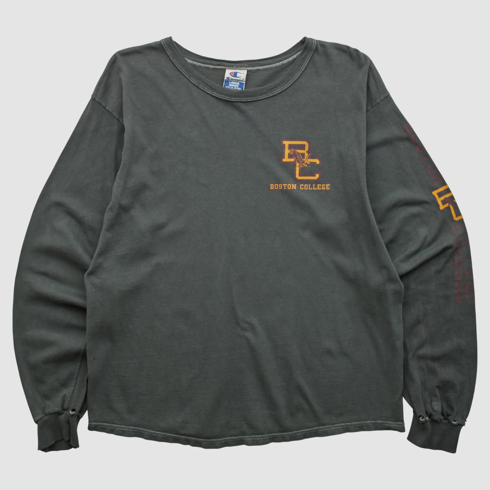 Boston College Eagles Champion 90s Long Sleeve T-shirt - Black - M