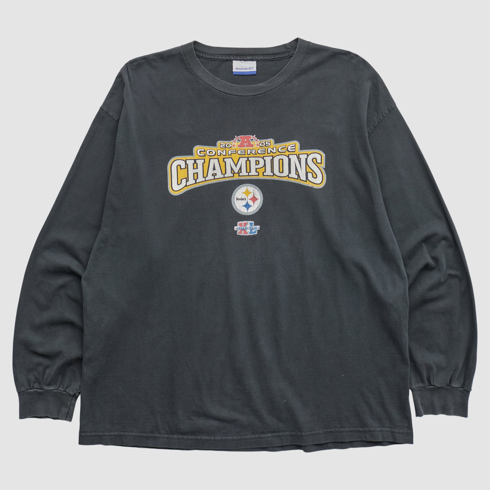 Pittsburgh Steelers Reebok 2005 Long Sleeve T-shirt - Black - XL