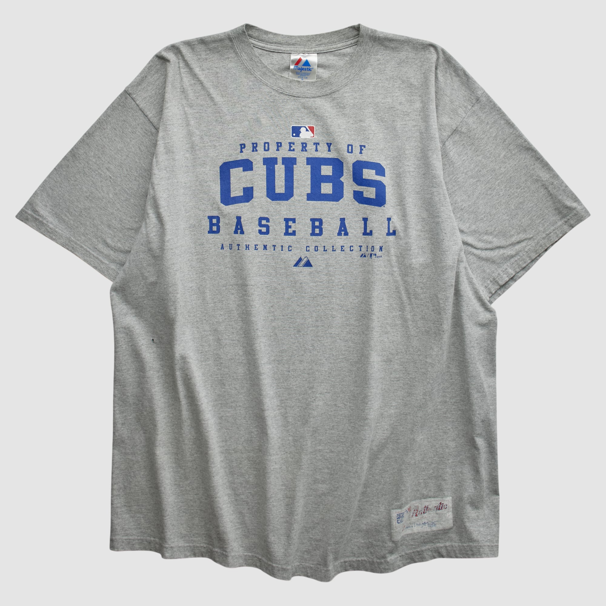 Chicago Cubs Majestic 2000s T-shirt - Gray - 2XL