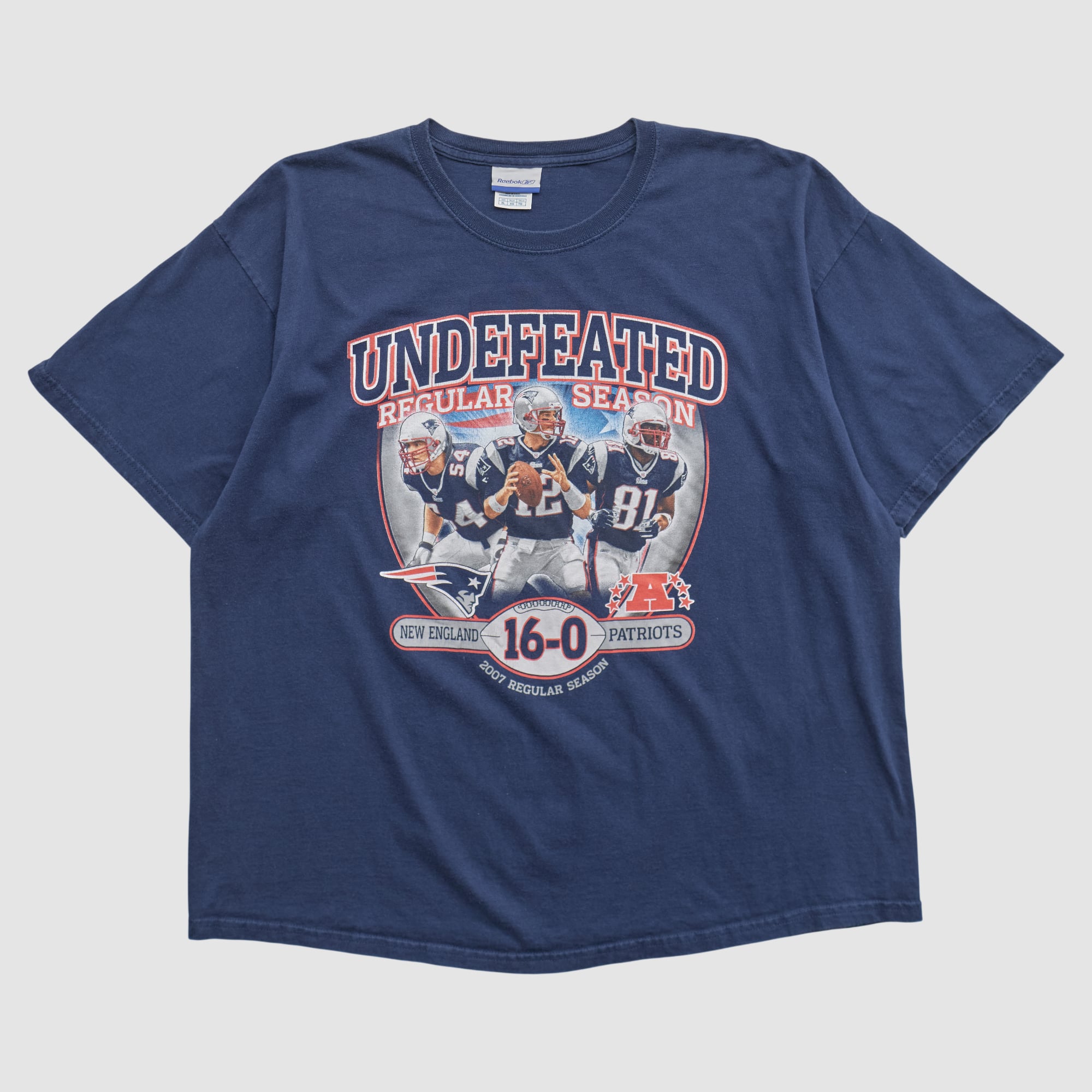 New England Patriots Reebok 2007 T-shirt - Navy - 2XL