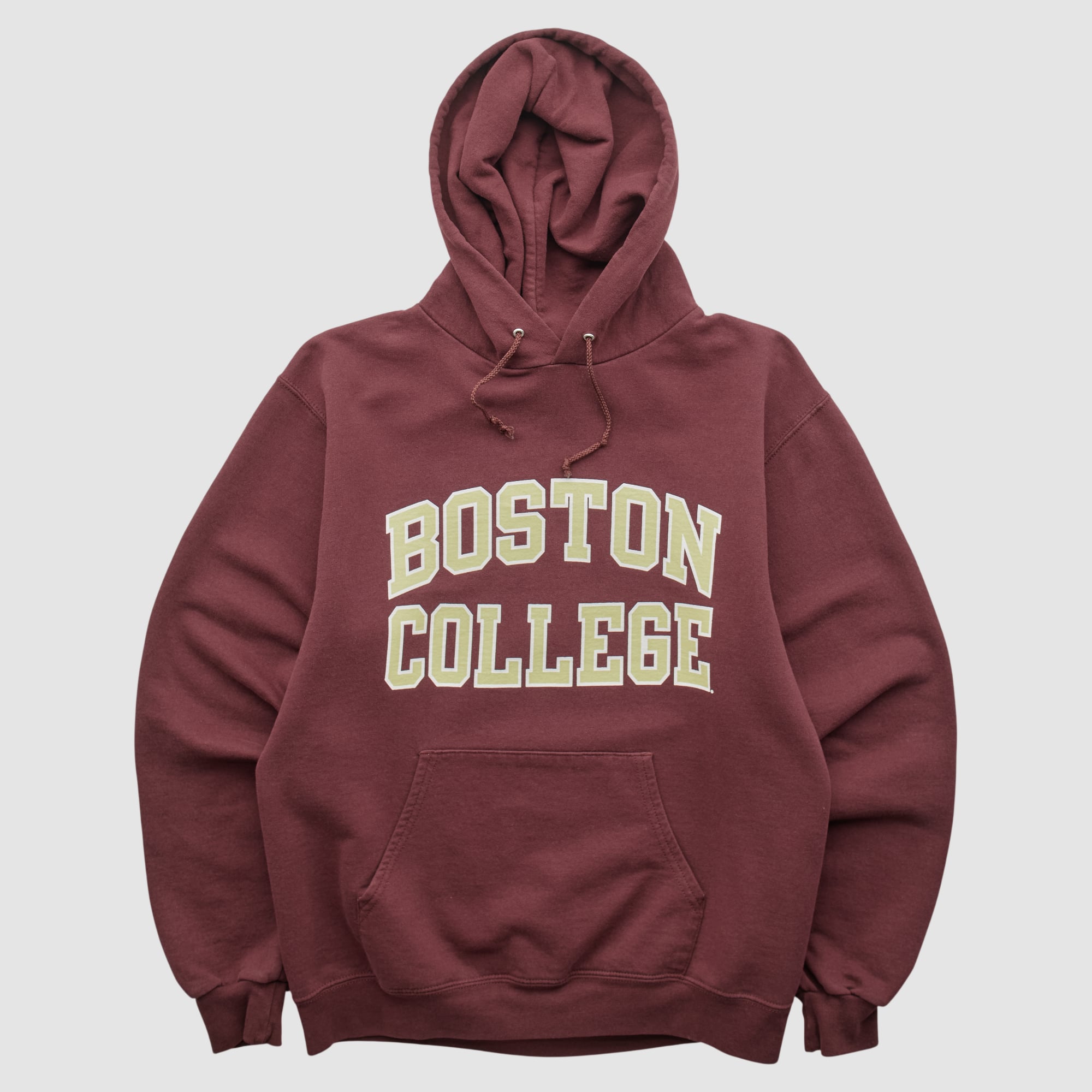 Boston College Eagles Champion 2000s Hooded Pullover Sweatshirt - Maroon - S