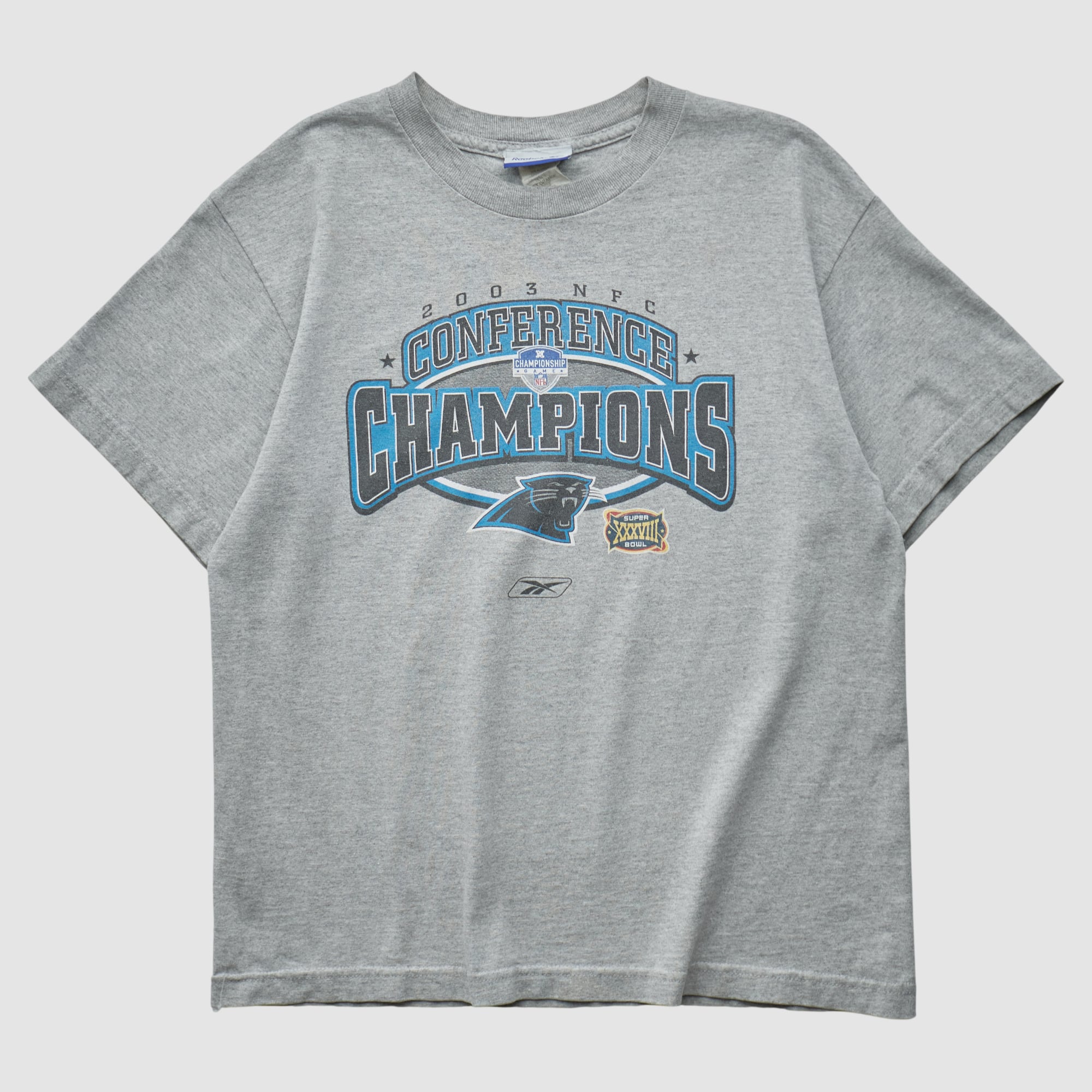 Super Bowl XXXVIII Reebok 2003 T-shirt - Gray - XS