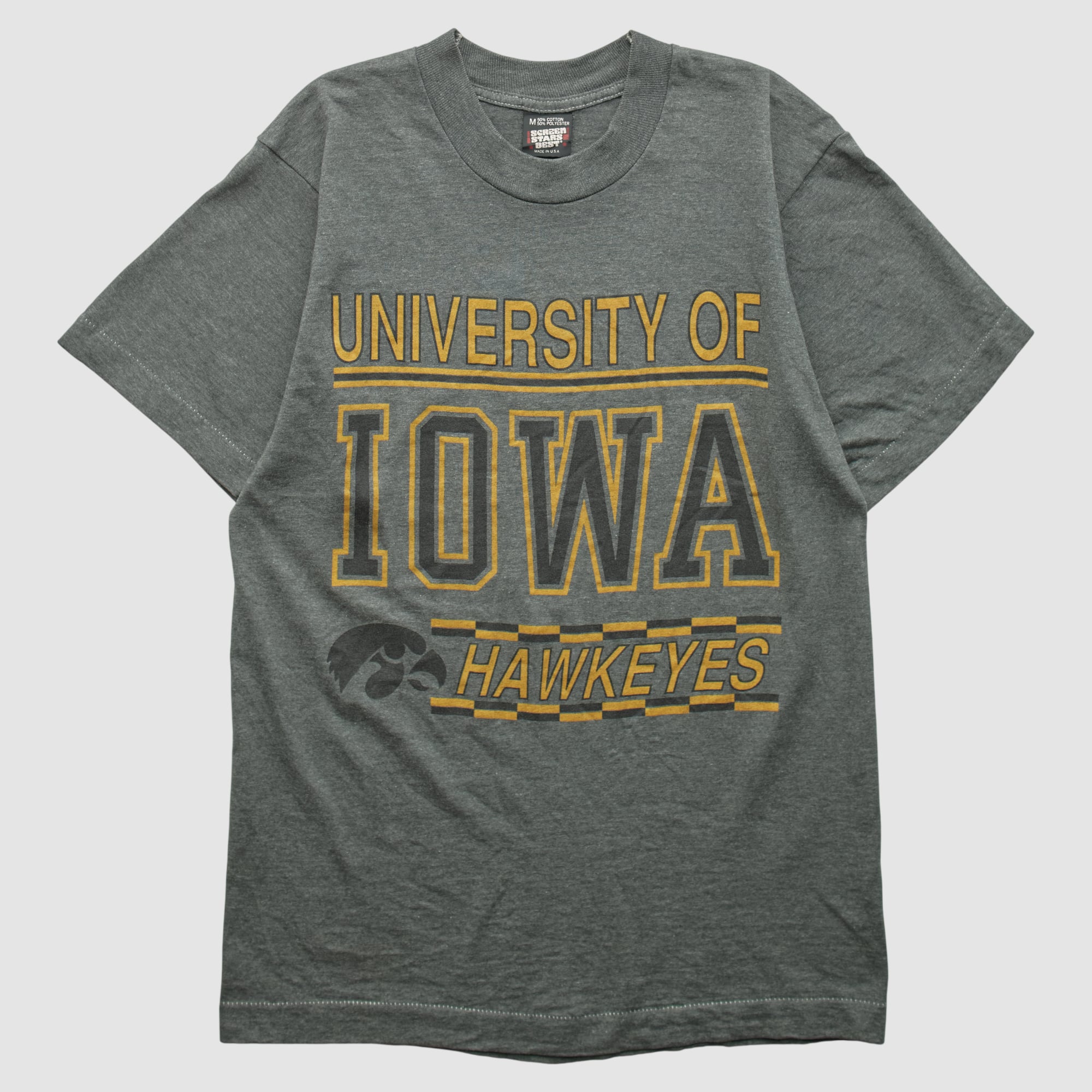 Iowa Hawkeyes Screen Stars Best 90s T-shirt - Dark Heather Gray - XS