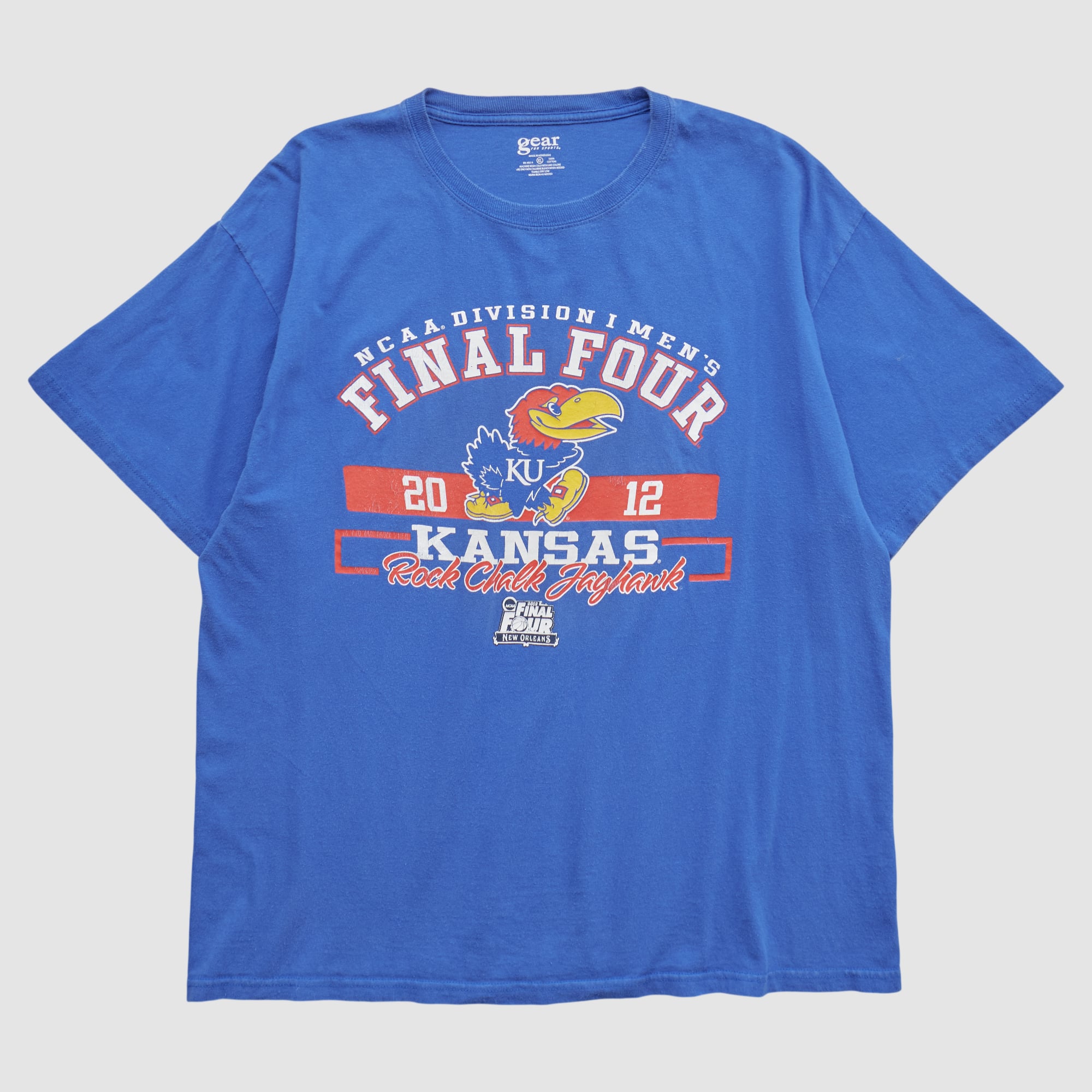 Kansas Jayhawks Gear For Sports 2012 T-shirt - Blue - L