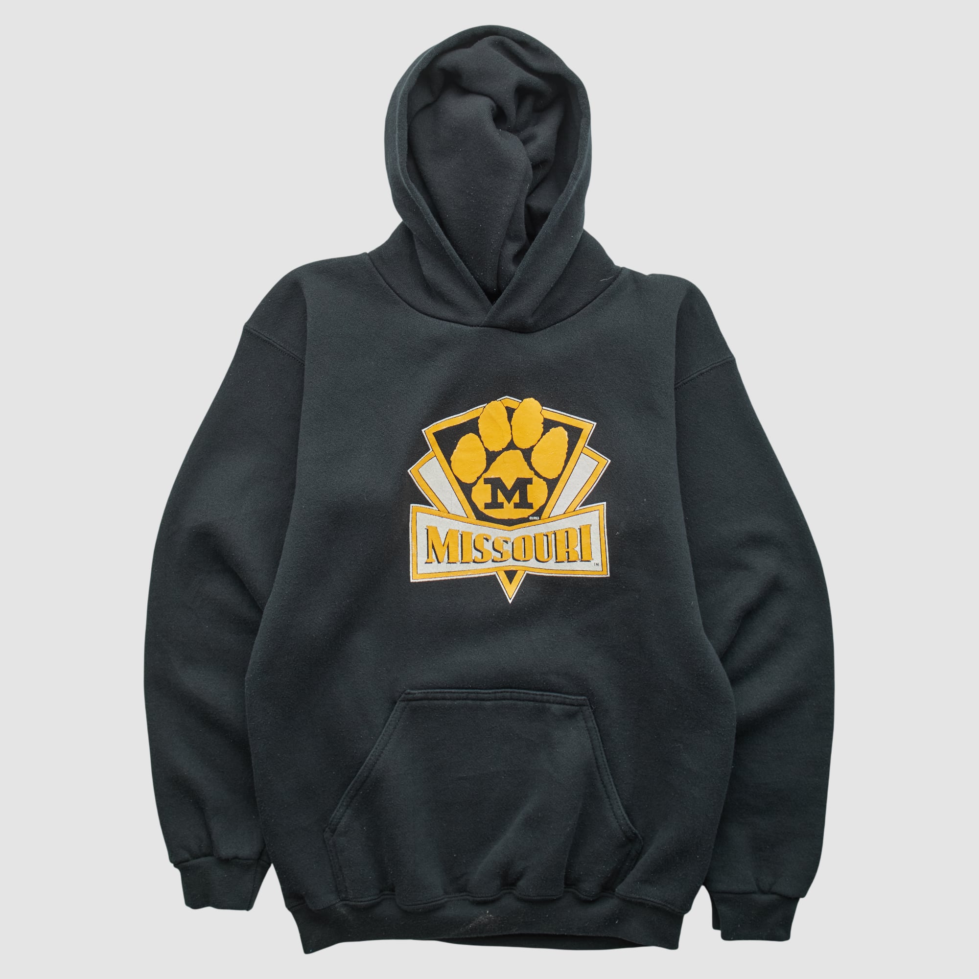 Missouri Tigers Logo 7 90s Hooded Pullover Sweatshirt - Black - XS
