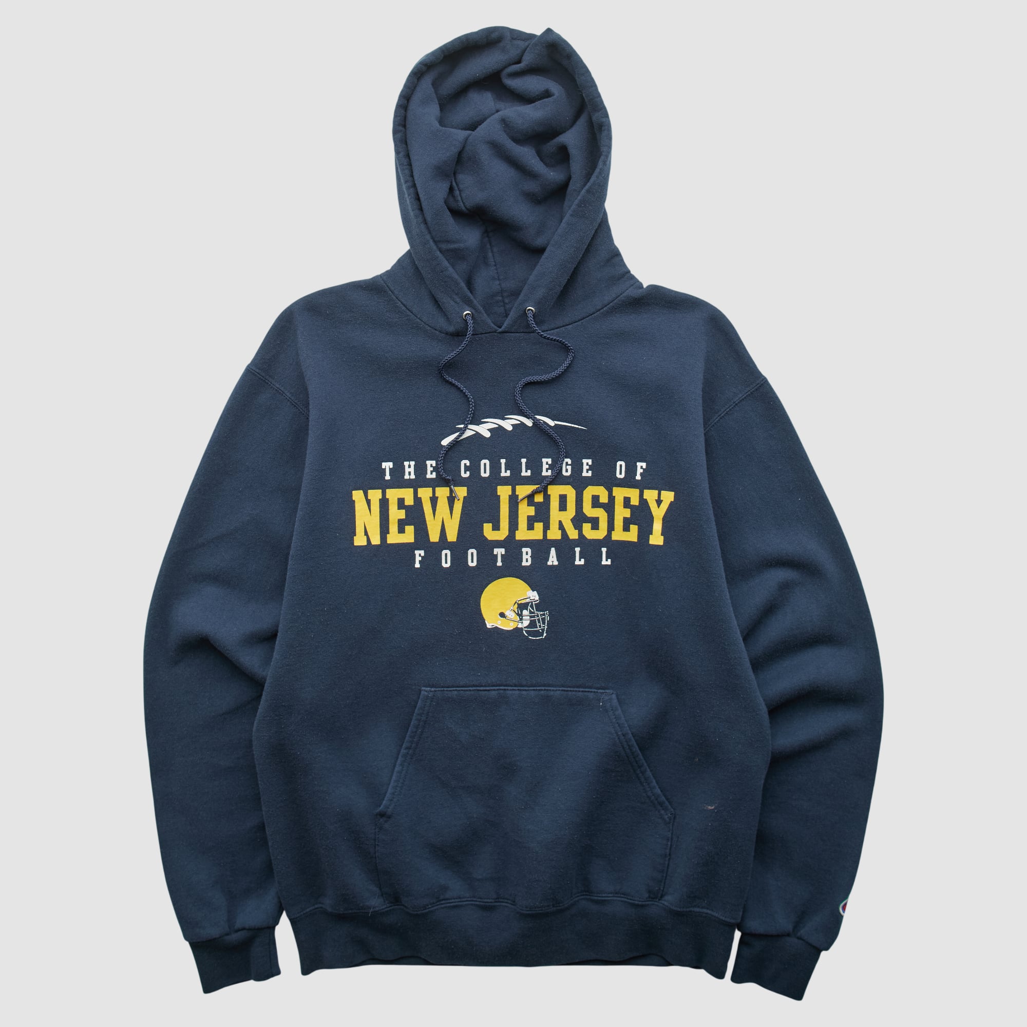 The College of New Jersey Lions Champion 2000s Hooded Pullover Sweatshirt - Navy - S