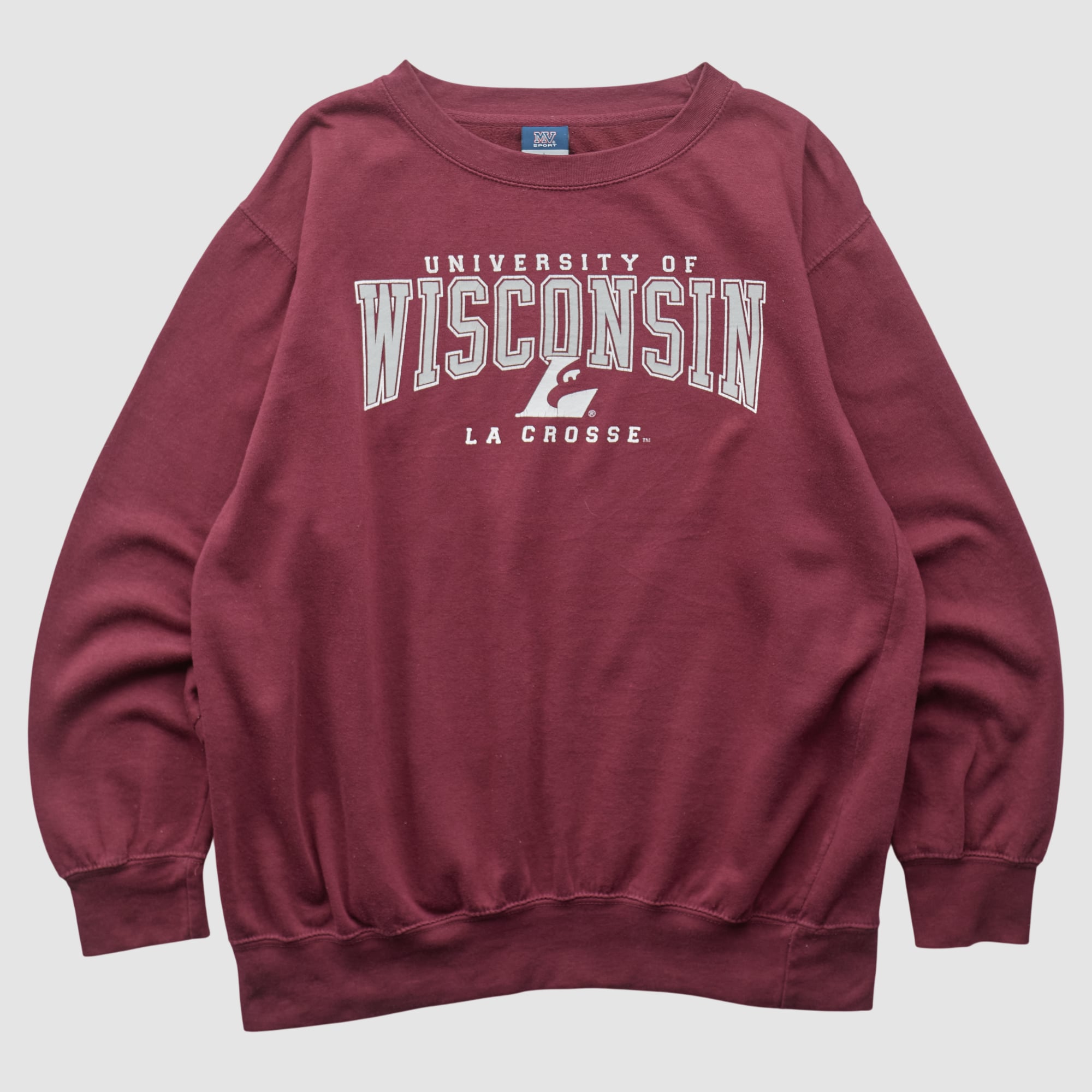 Wisconsin-La Crosse Eagles MV Sport 2000s Long Sleeve T-shirt - Maroon - 2XL