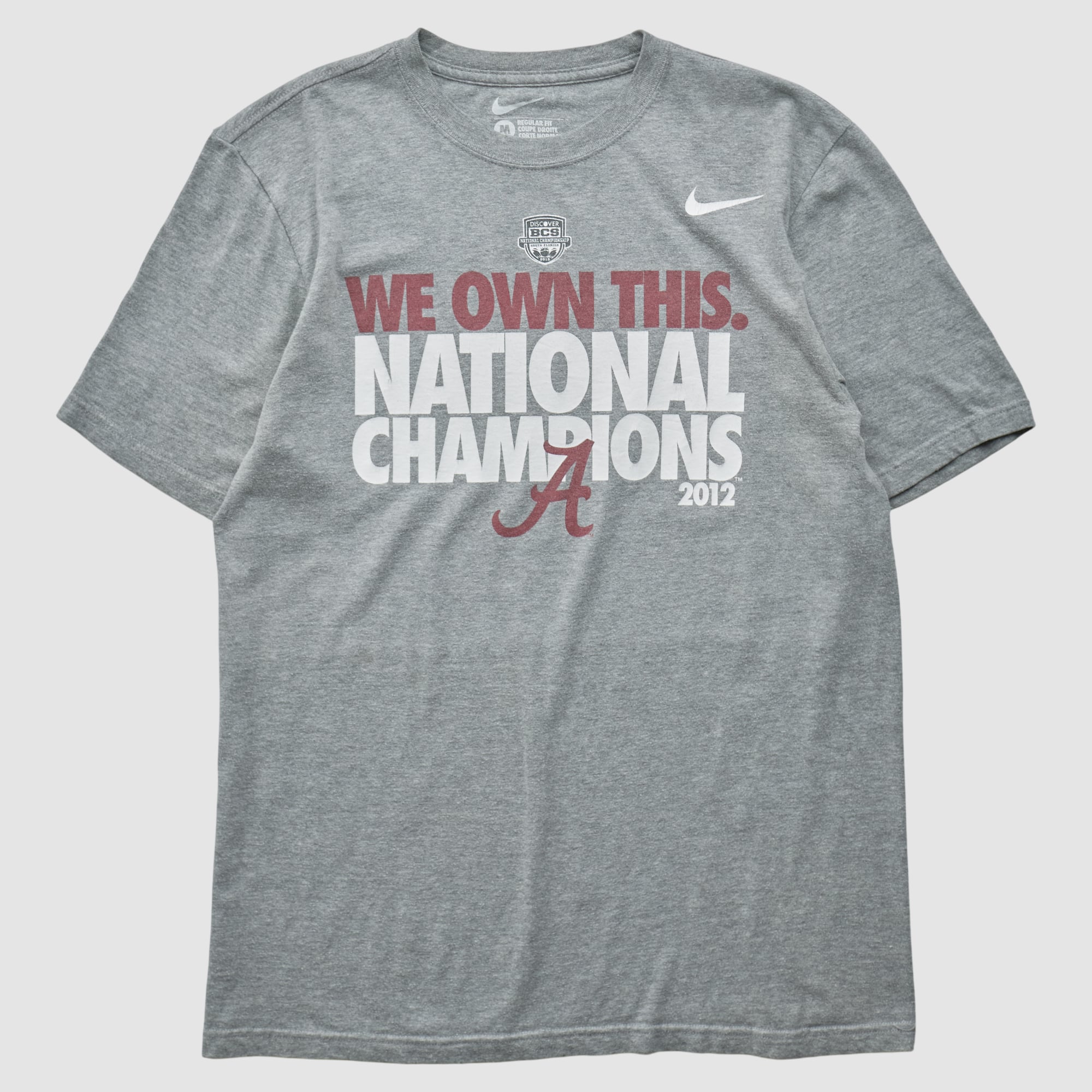 National Championship Nike 2012 T-shirt - Heather Gray - S