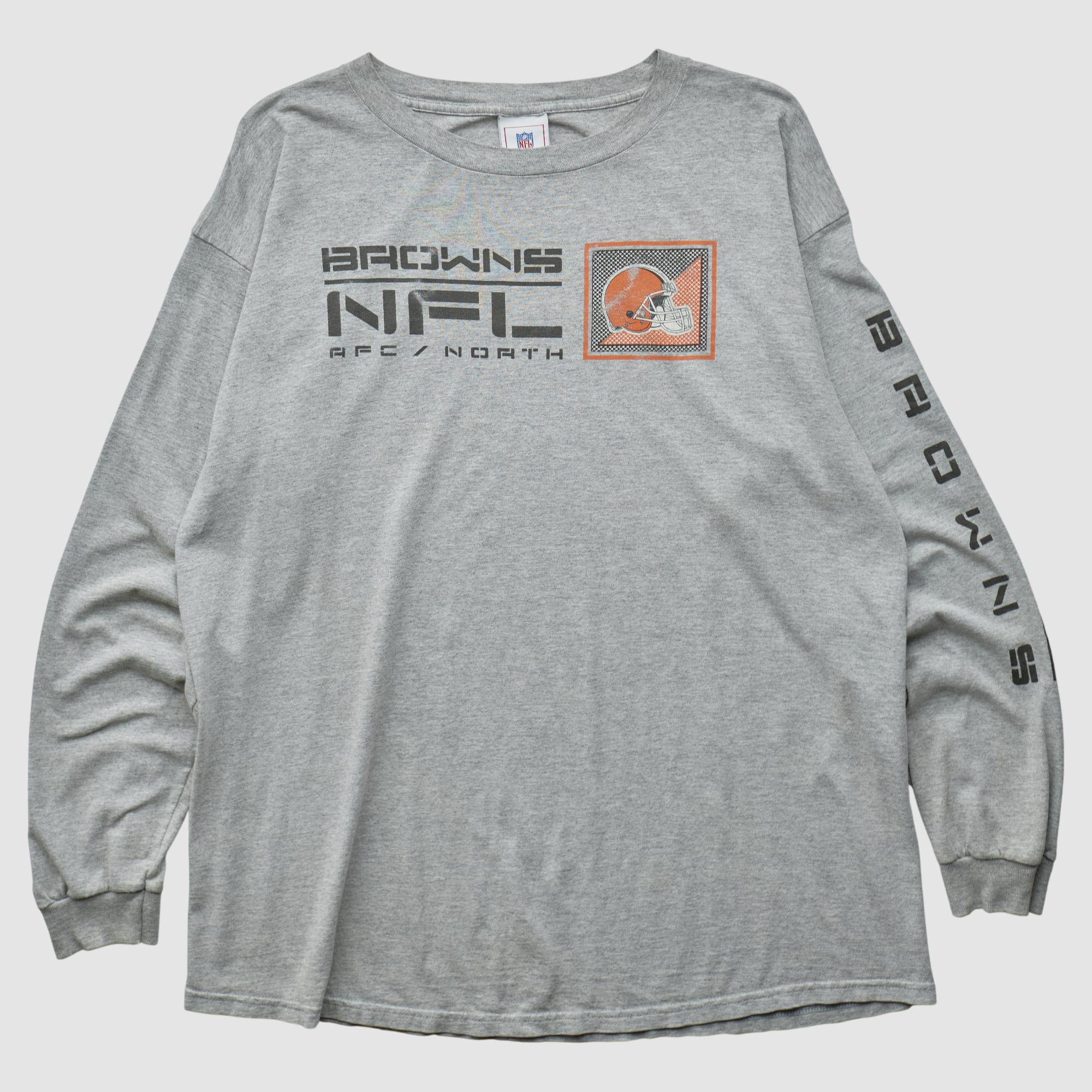 Cleveland Browns NFL 2000s Long Sleeve T-shirt - Heather Gray - XL