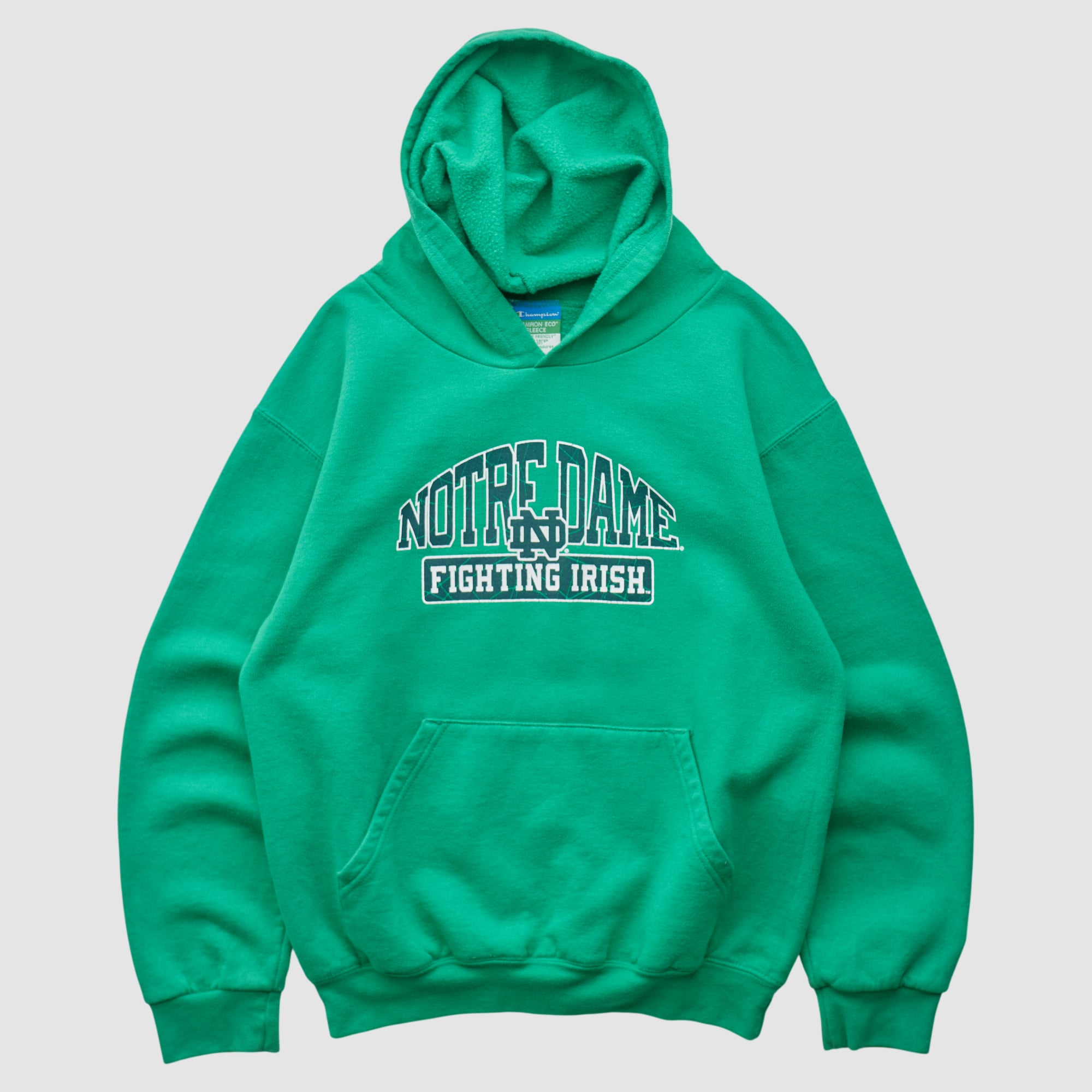 Notre Dame Fighting Irish Champion 2010s Hooded Pullover Sweatshirt - Green - XS