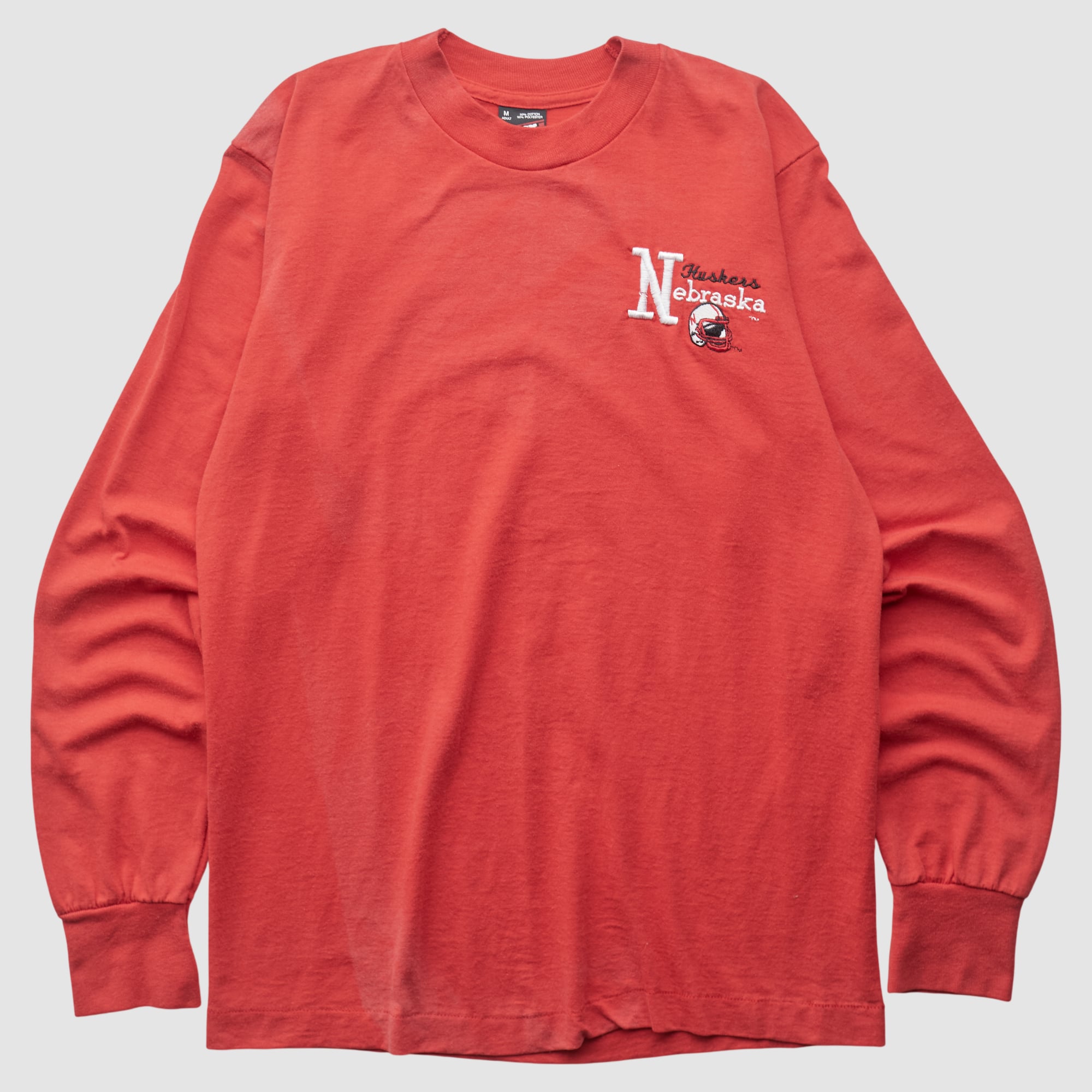 Nebraska Huskers Fruit of the Loom 90s Long Sleeve T-shirt - Red - XS