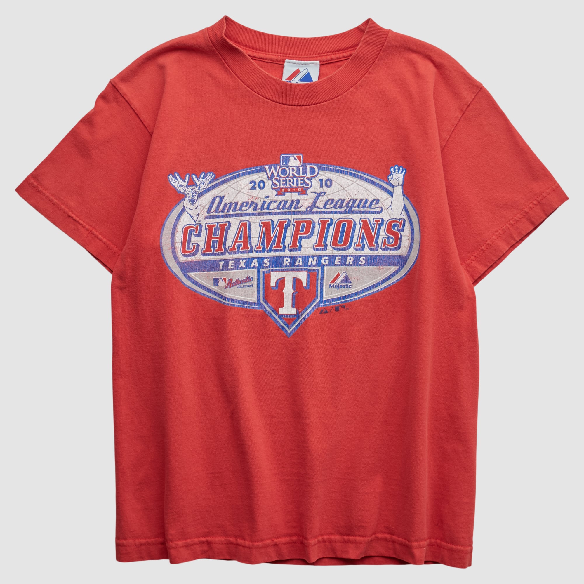 Texas Rangers Majestic 2010 T-shirt - Red - XS