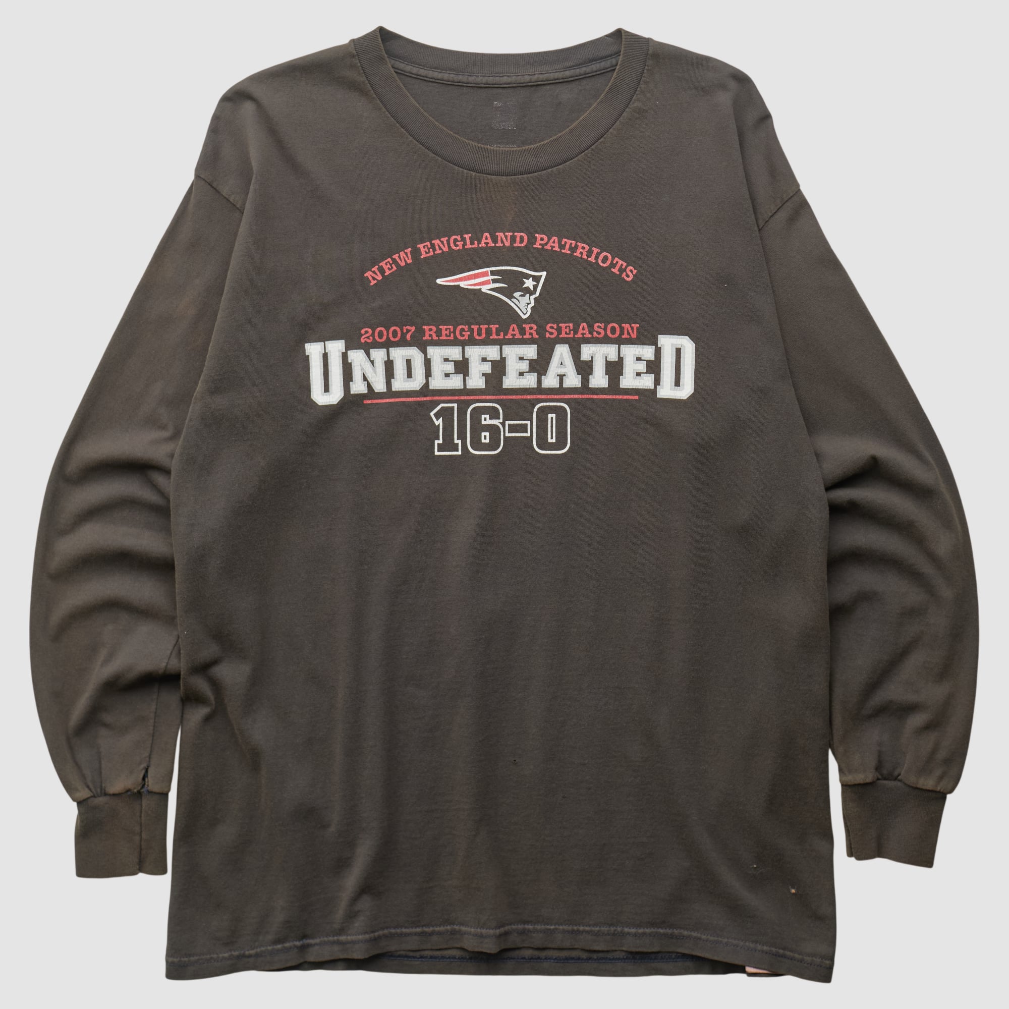 New England Patriots 2007 Long Sleeve T-shirt - Black - M
