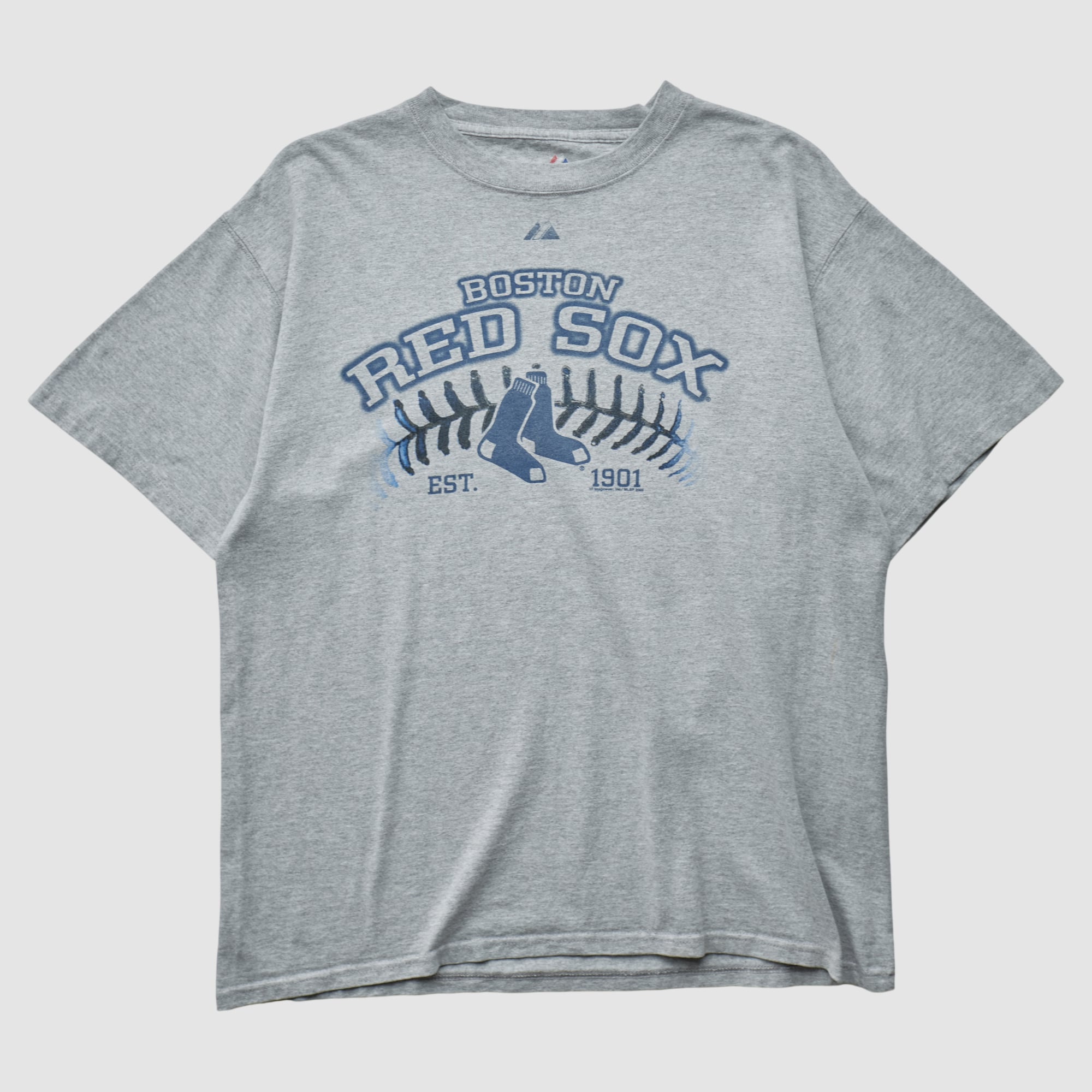 Boston Red Sox Majestic 2010s T-shirt - Heather Gray - M