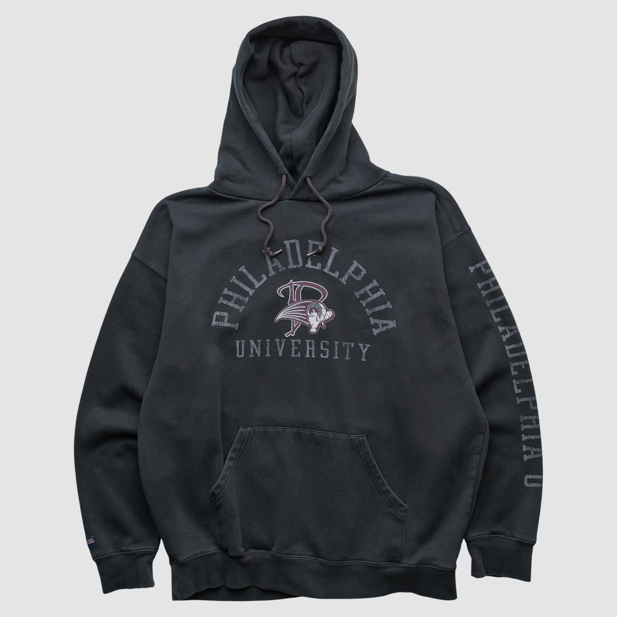 Philadelphia U Rams Jansport 2000s Hooded Pullover Sweatshirt - Black - XL