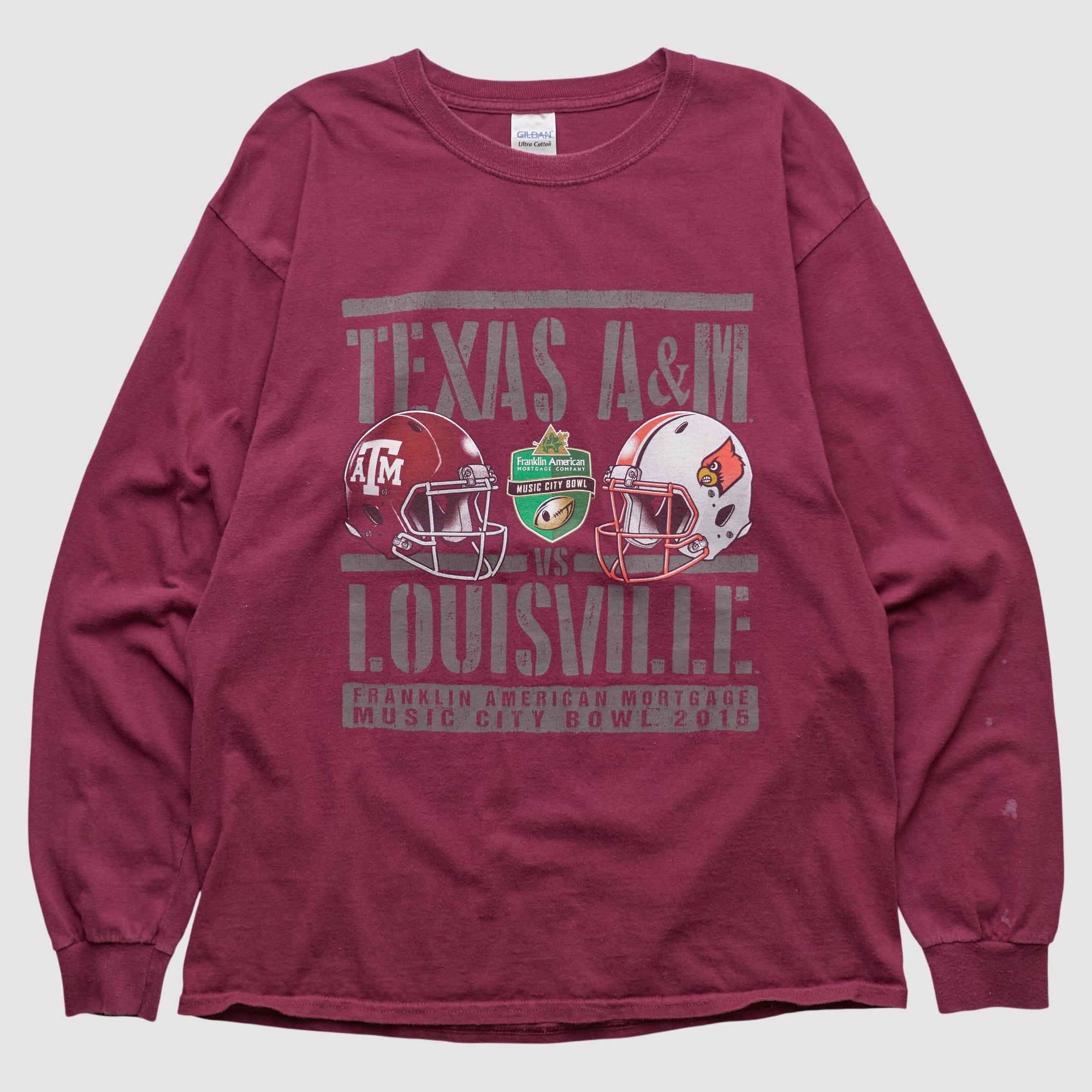 Texas A&M Aggies Gildan 2015 Long Sleeve T-shirt - Maroon - L