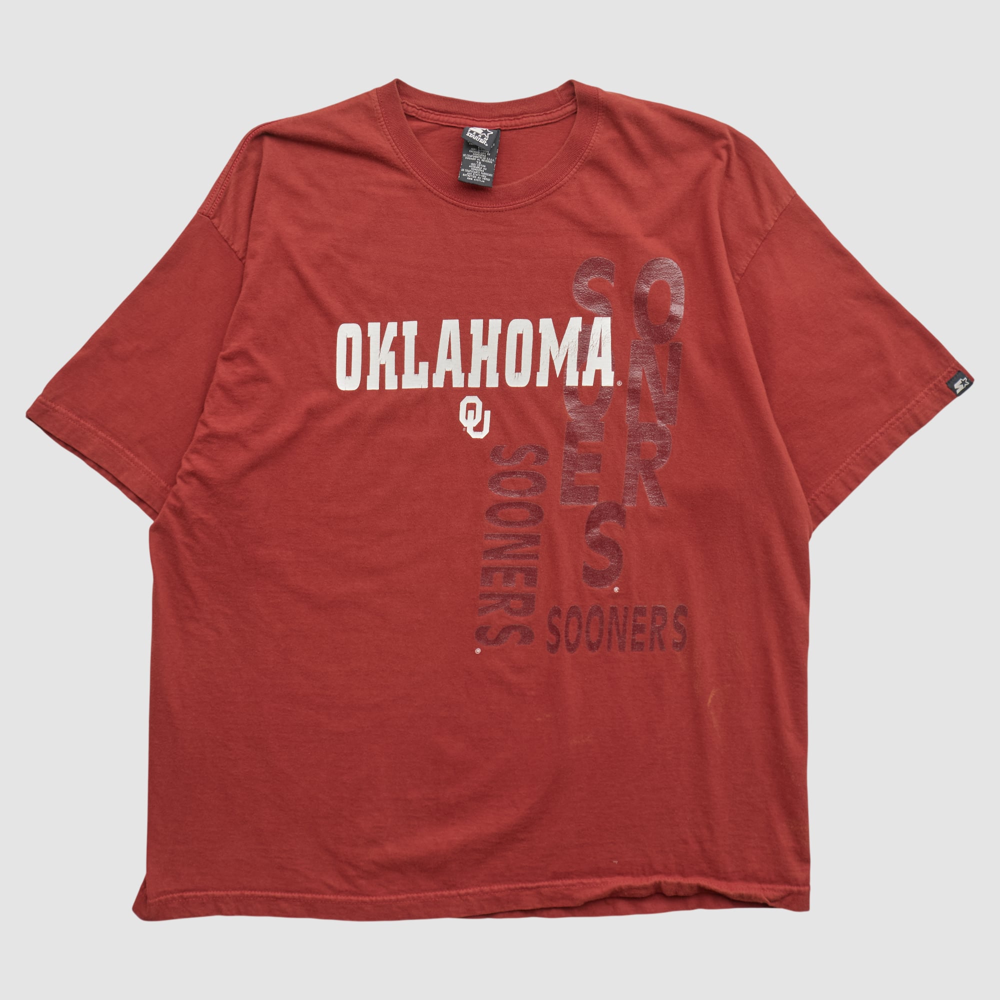 Oklahoma Sooners Starter 2000s T-shirt - Maroon - 2XL