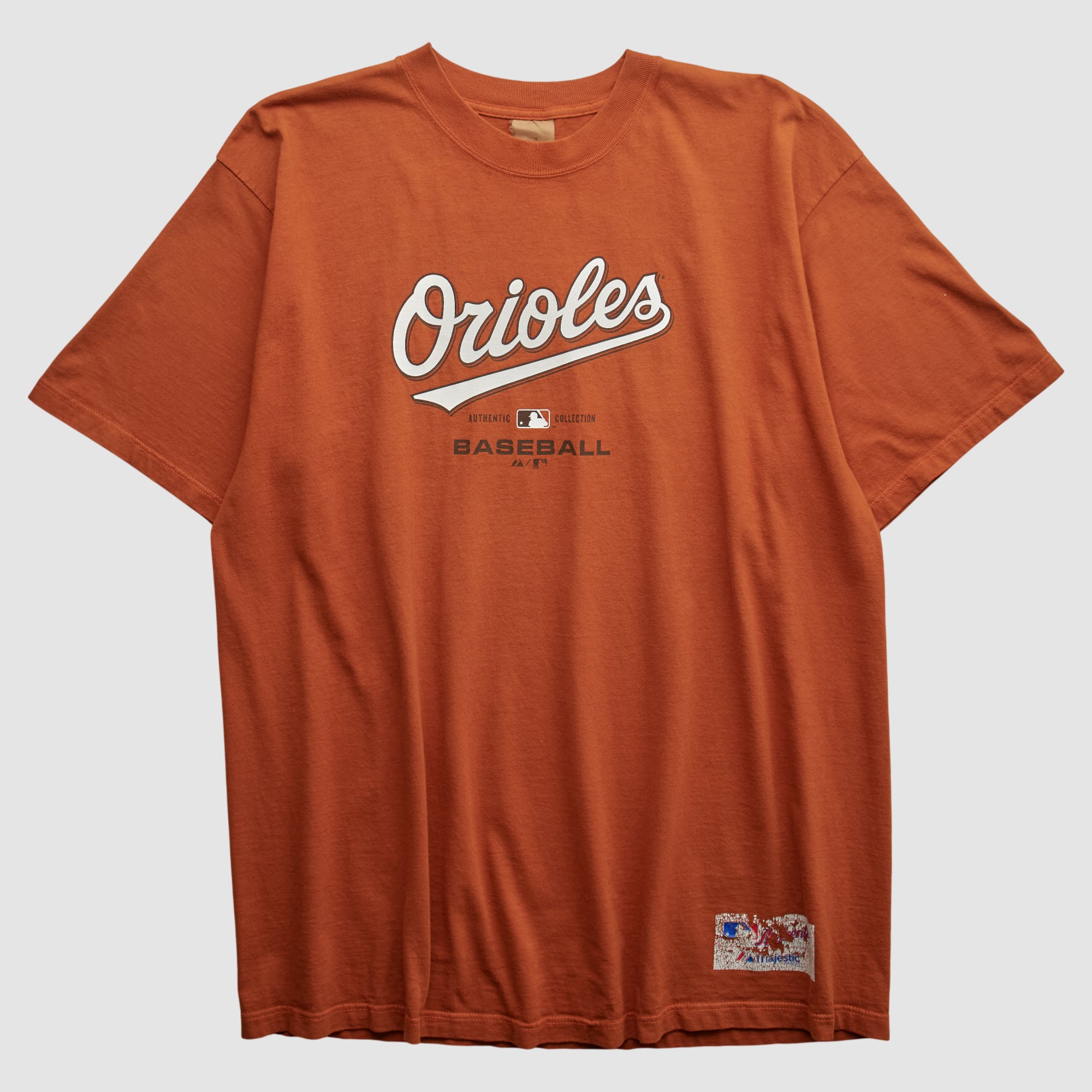 Baltimore Orioles Majestic 2000s T-shirt - Orange - 2XL