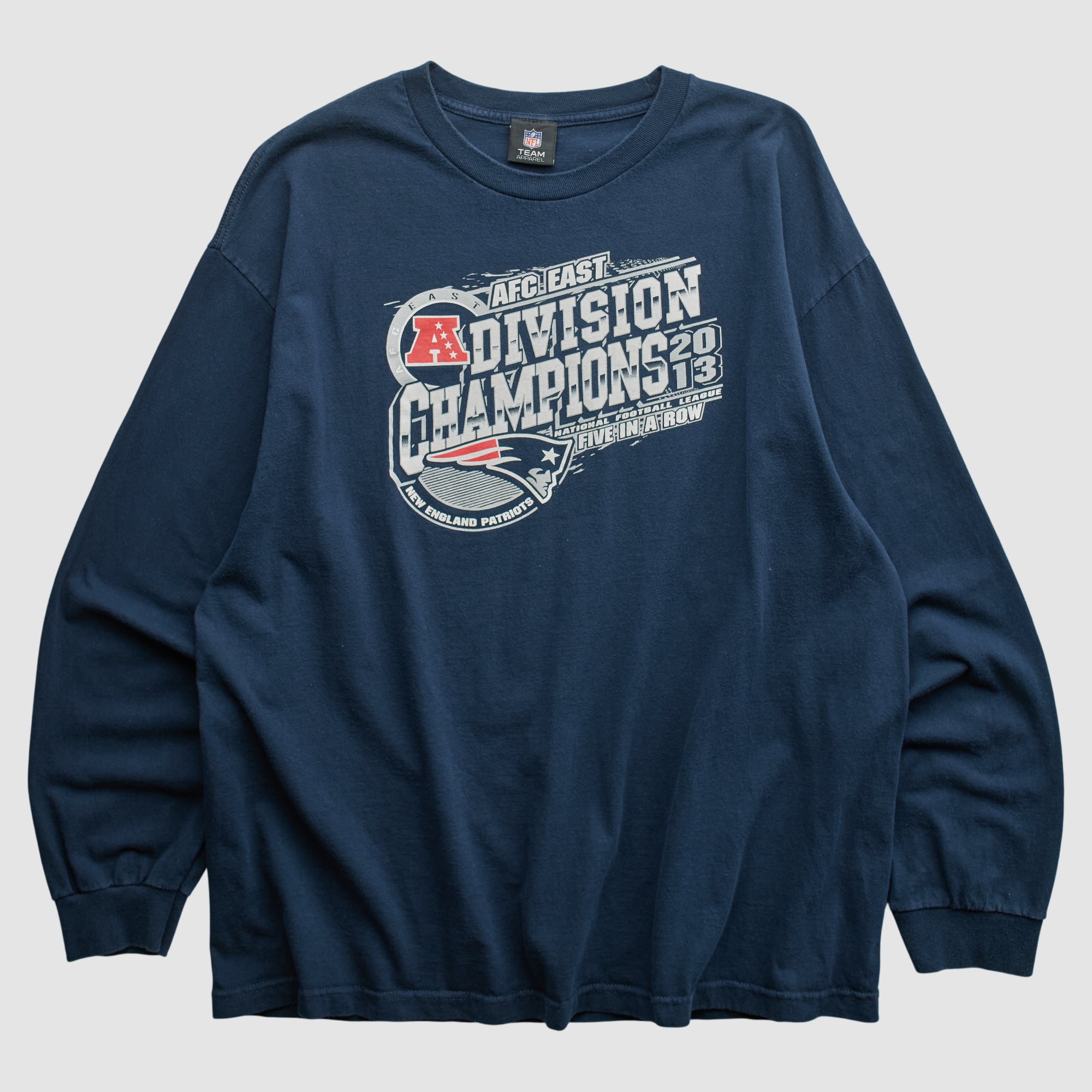 New England Patriots NFL 2013 Long Sleeve T-shirt - Navy - 2XL