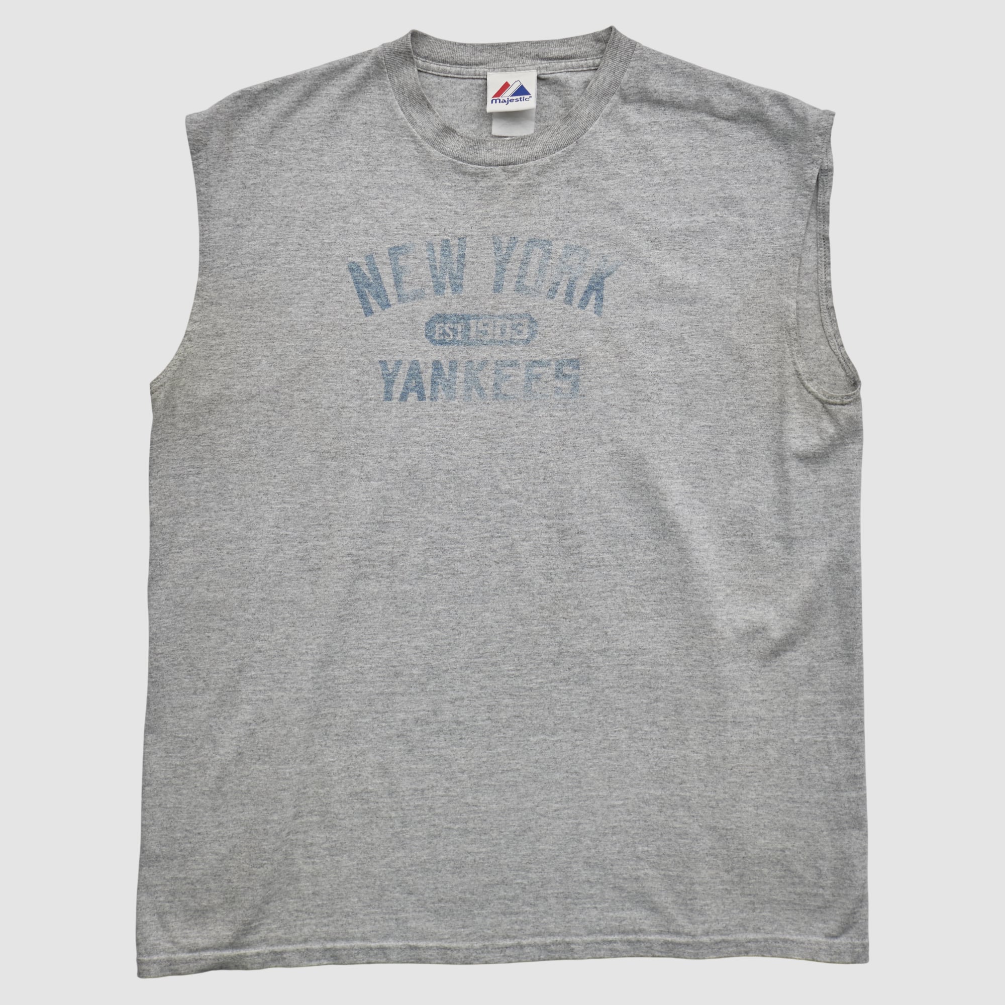 New York Yankees Majestic 2010s Tank - Heather Gray - M