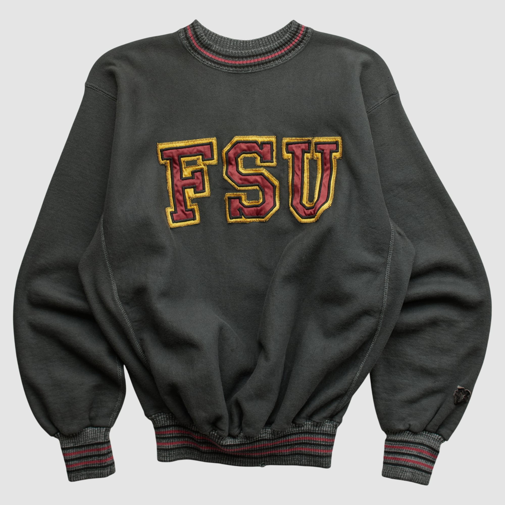Florida State Seminoles MV Sport 90s Pullover Sweatshirt - Charcoal - S
