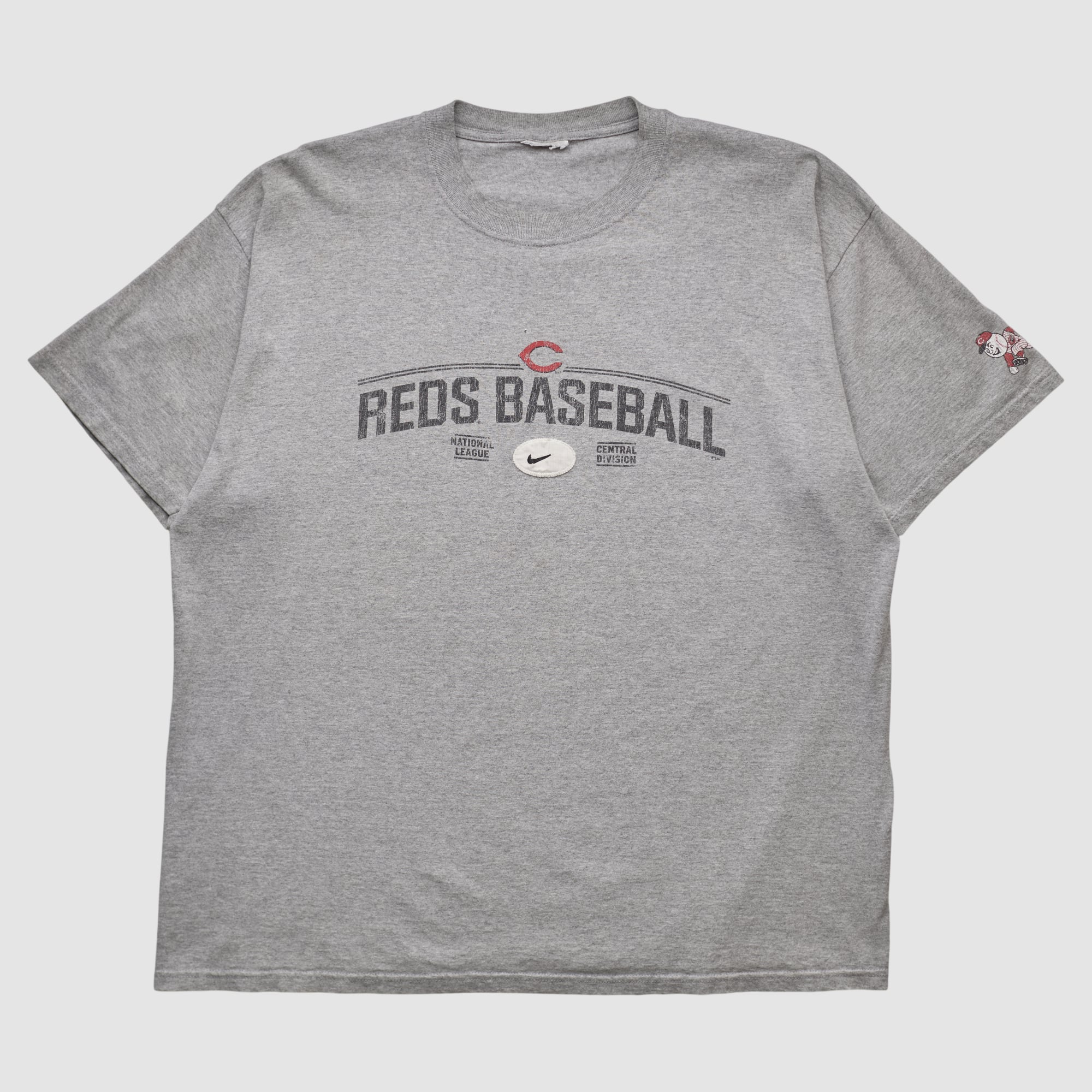 Cincinnati Reds Nike 2000s T-shirt - Heather Gray - L