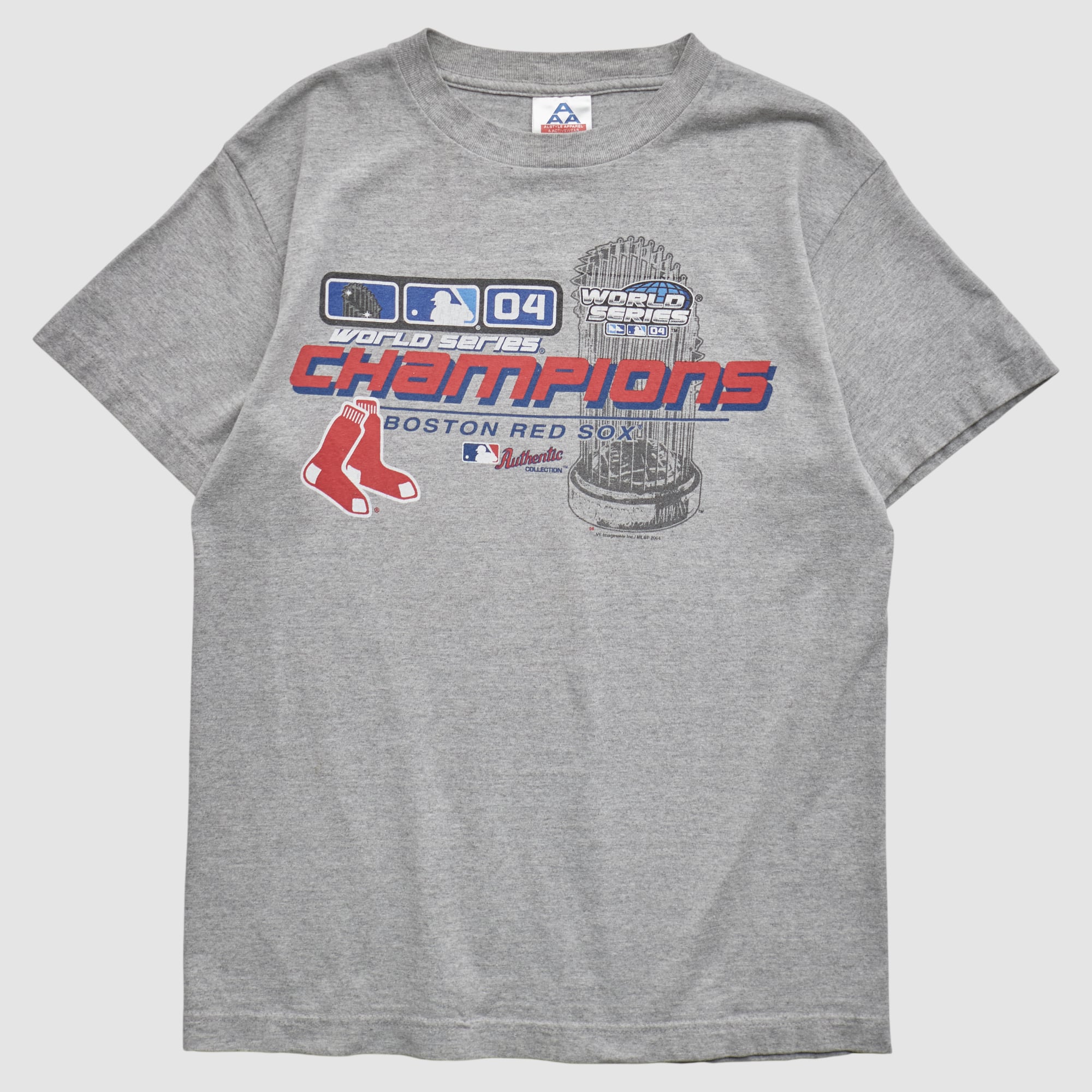 Boston Red Sox Alstyle 2004 T-shirt - Heather Gray - XS