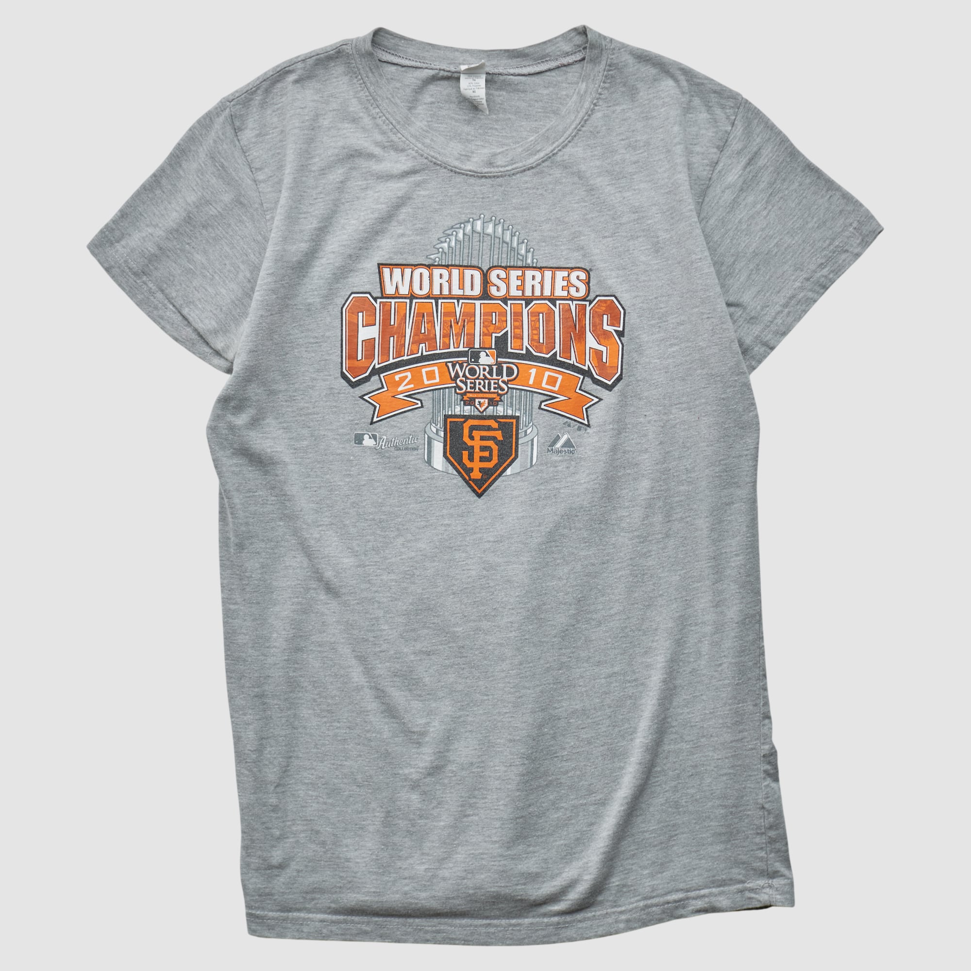 San Francisco Giants Tultex 2010 T-shirt - Heather Gray - S