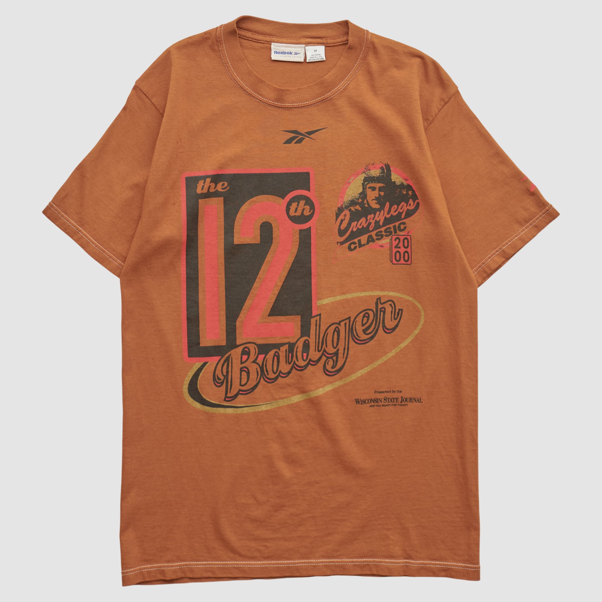 Elroy Hirsch Reebok 2000 T-shirt - Clay - XS