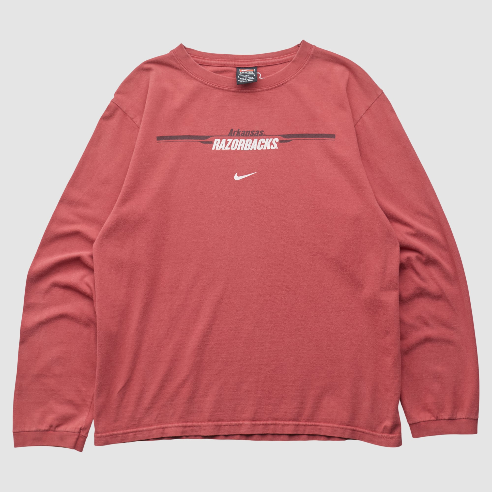 Arkansas Razorbacks Nike 2000s Long Sleeve T-shirt - Red - S