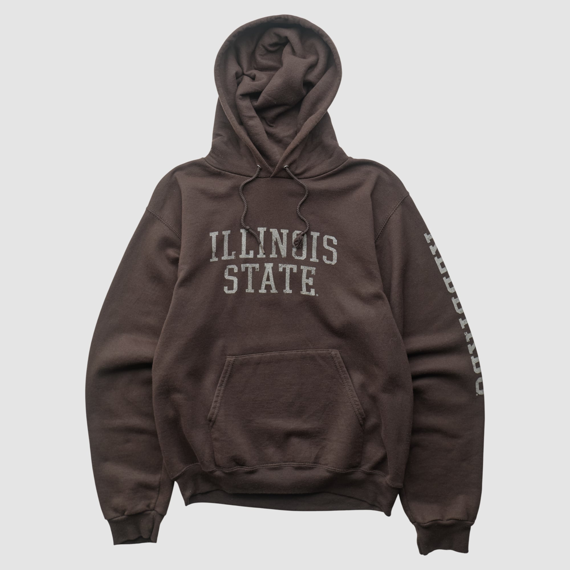 Illinois State Redbirds Champion 2000s Hooded Pullover Sweatshirt - Brown - XS