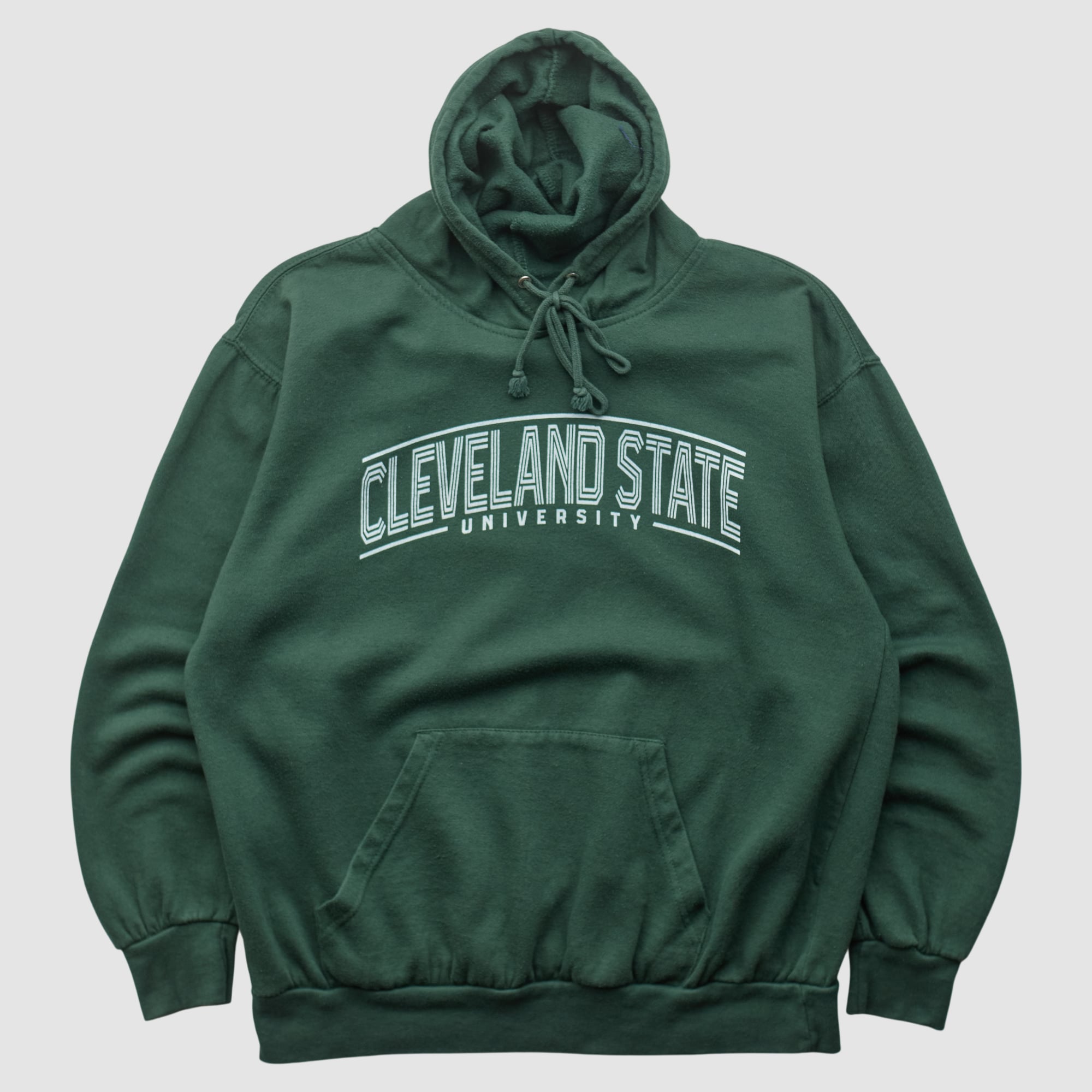 Cleveland State Vikings MV Sport 2000s Hooded Pullover Sweatshirt - Green - M