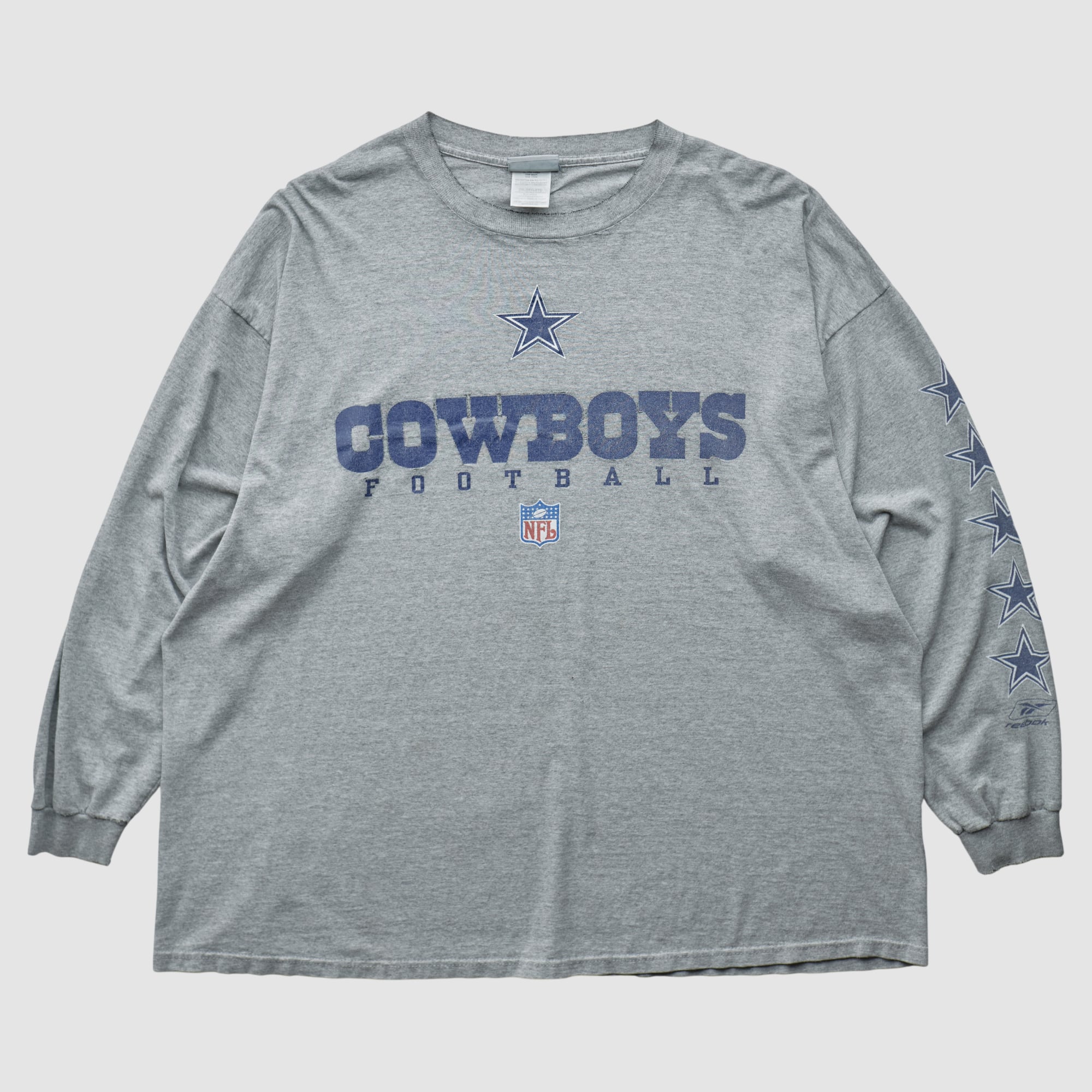 Dallas Cowboys Reebok 2000s Long Sleeve T-shirt - Gray - 2XL