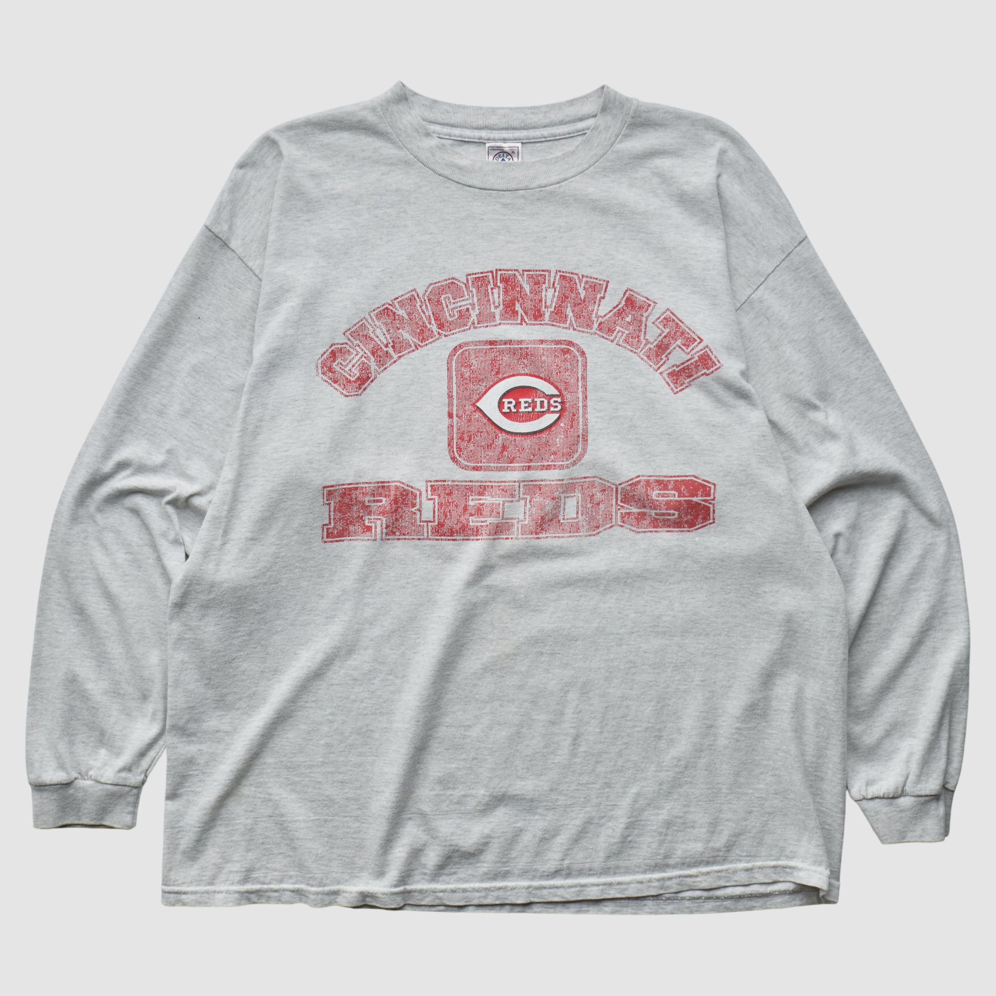 Cincinnati Reds Delta 2000s Long Sleeve T-shirt - Gray - XL