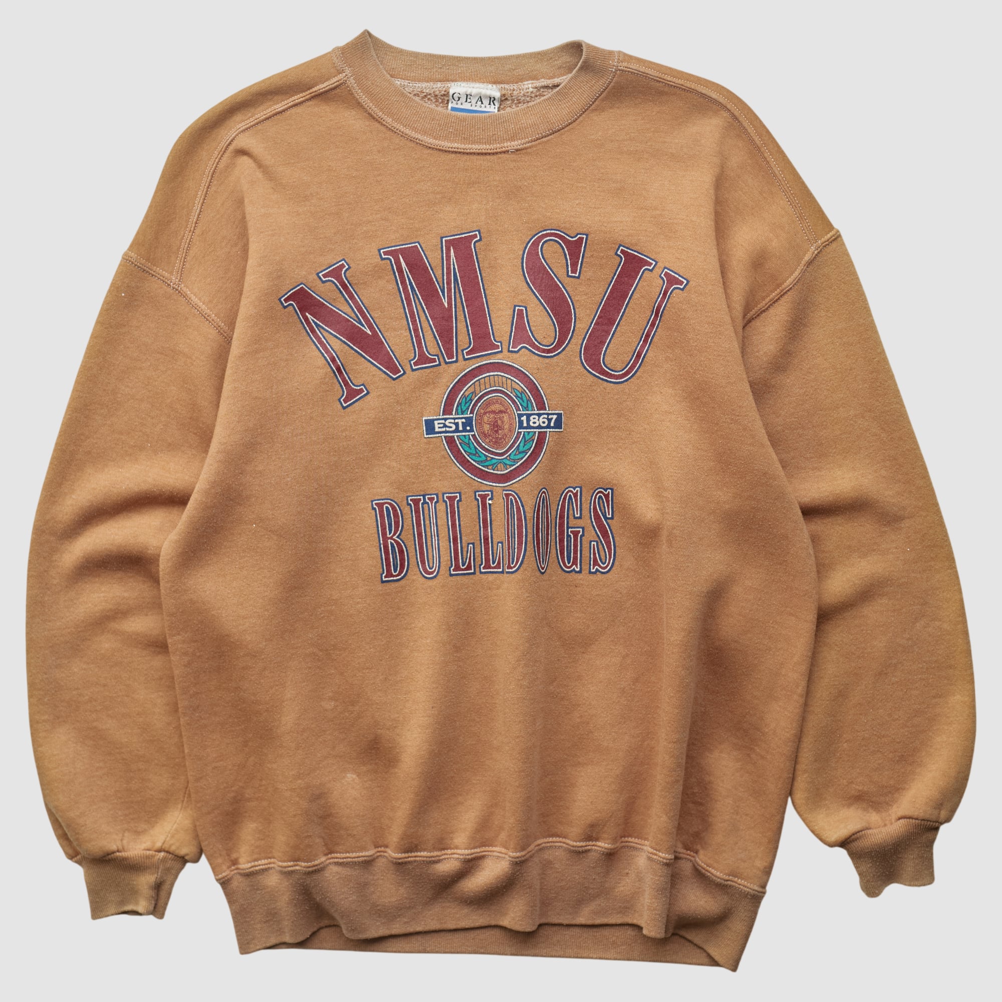 New Mexico State Aggies Gear For Sports 90s Pullover Sweatshirt - Clay - S
