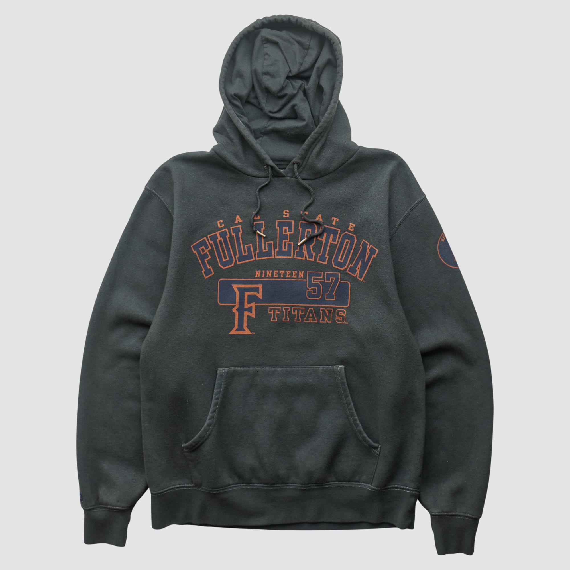 Cal State Fullerton Titans Jansport 2000s Hooded Pullover Sweatshirt - Charcoal - S