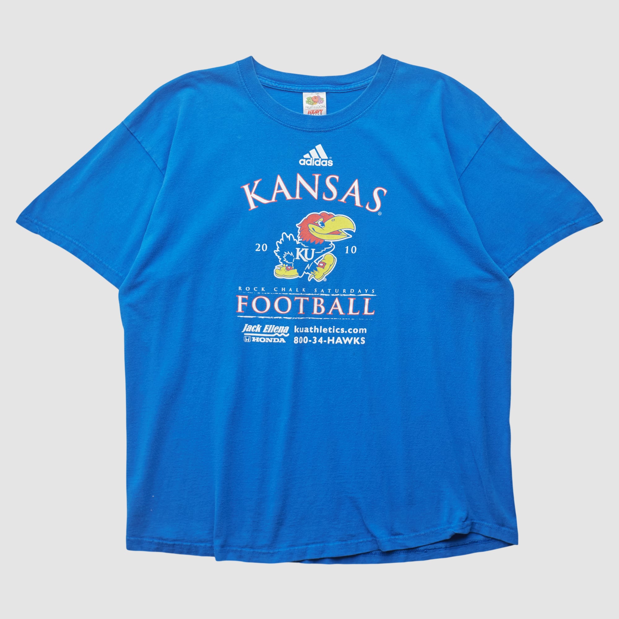 Kansas Jayhawks Fruit of the Loom 2010 T-shirt - Blue - M