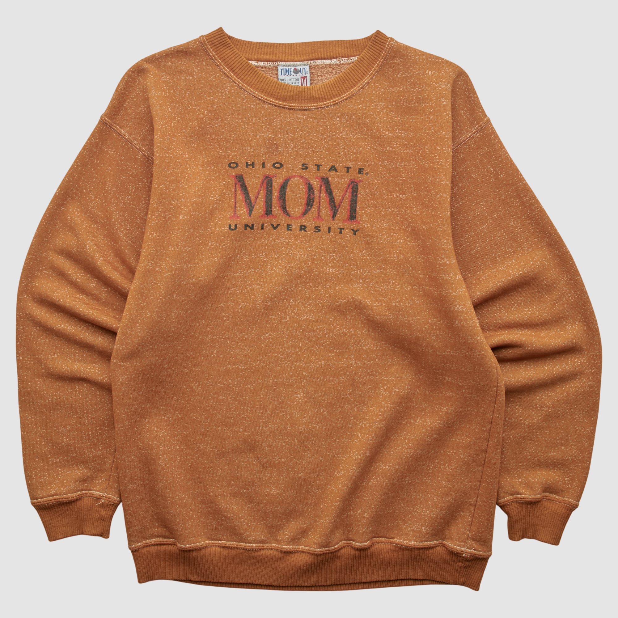 Ohio State Buckeyes Time Out 90s Pullover Sweatshirt - Clay - XS