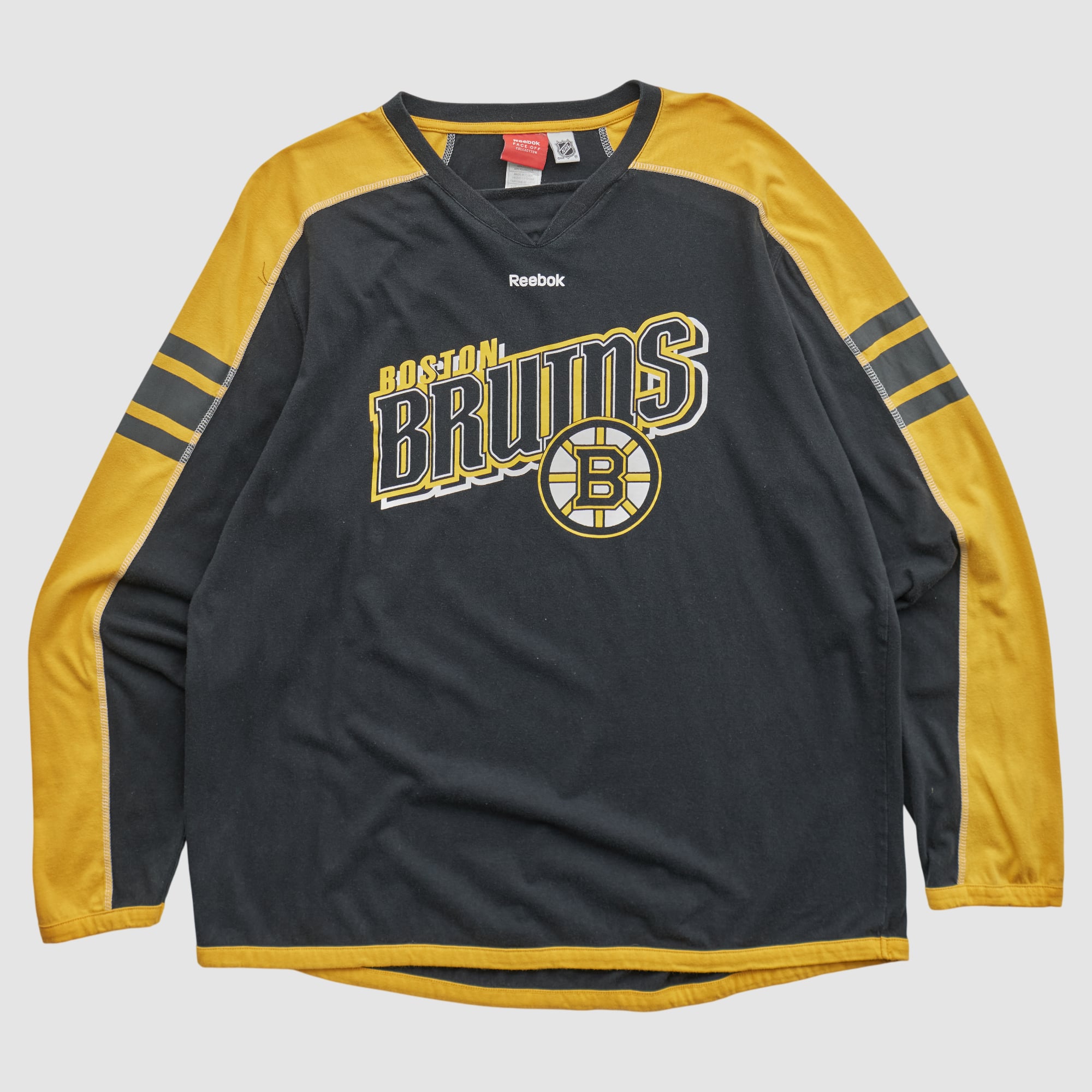 Boston Bruins Reebok 2000s Long Sleeve T-shirt - Black - 2XL