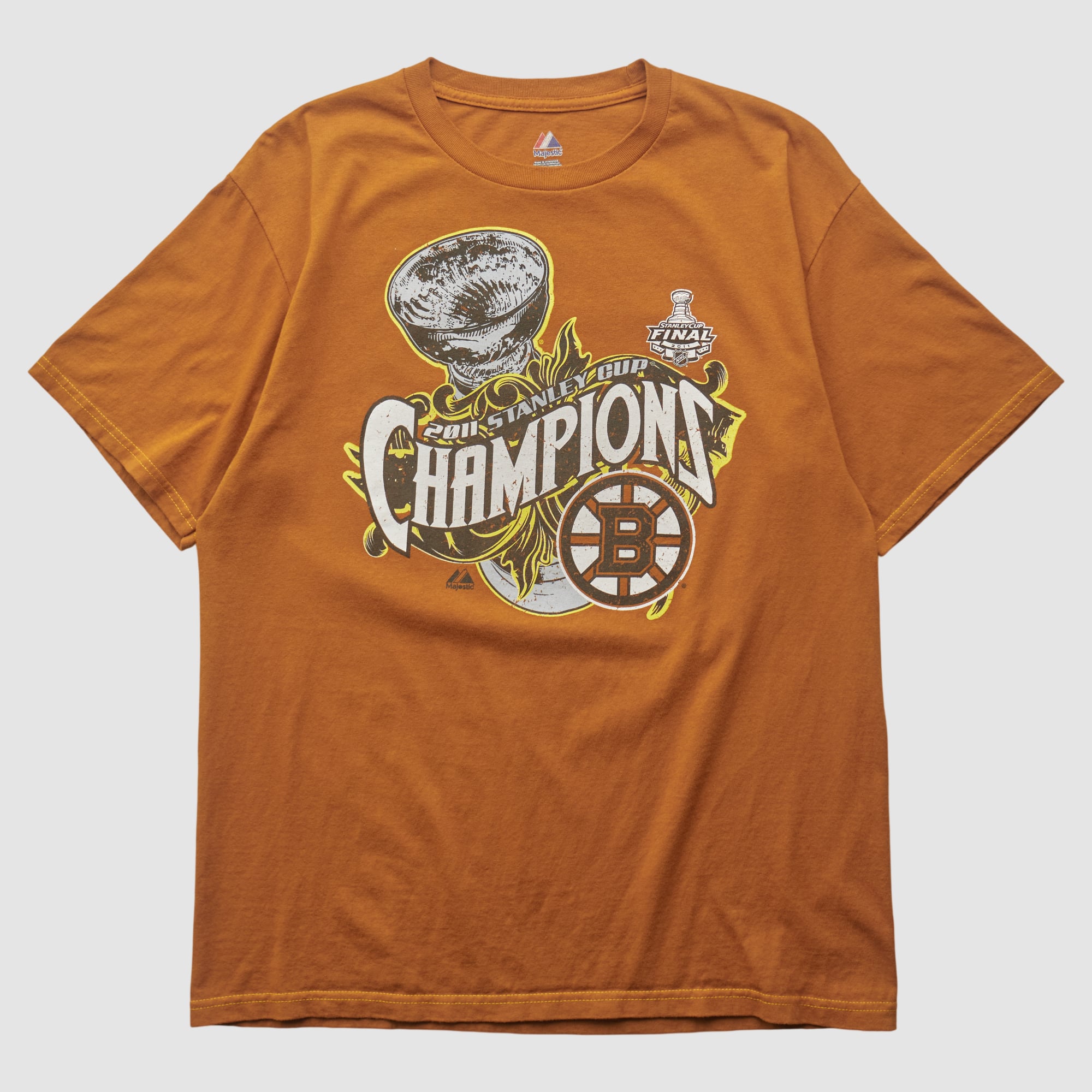Boston Bruins Majestic 2011 T-shirt - Clay - M