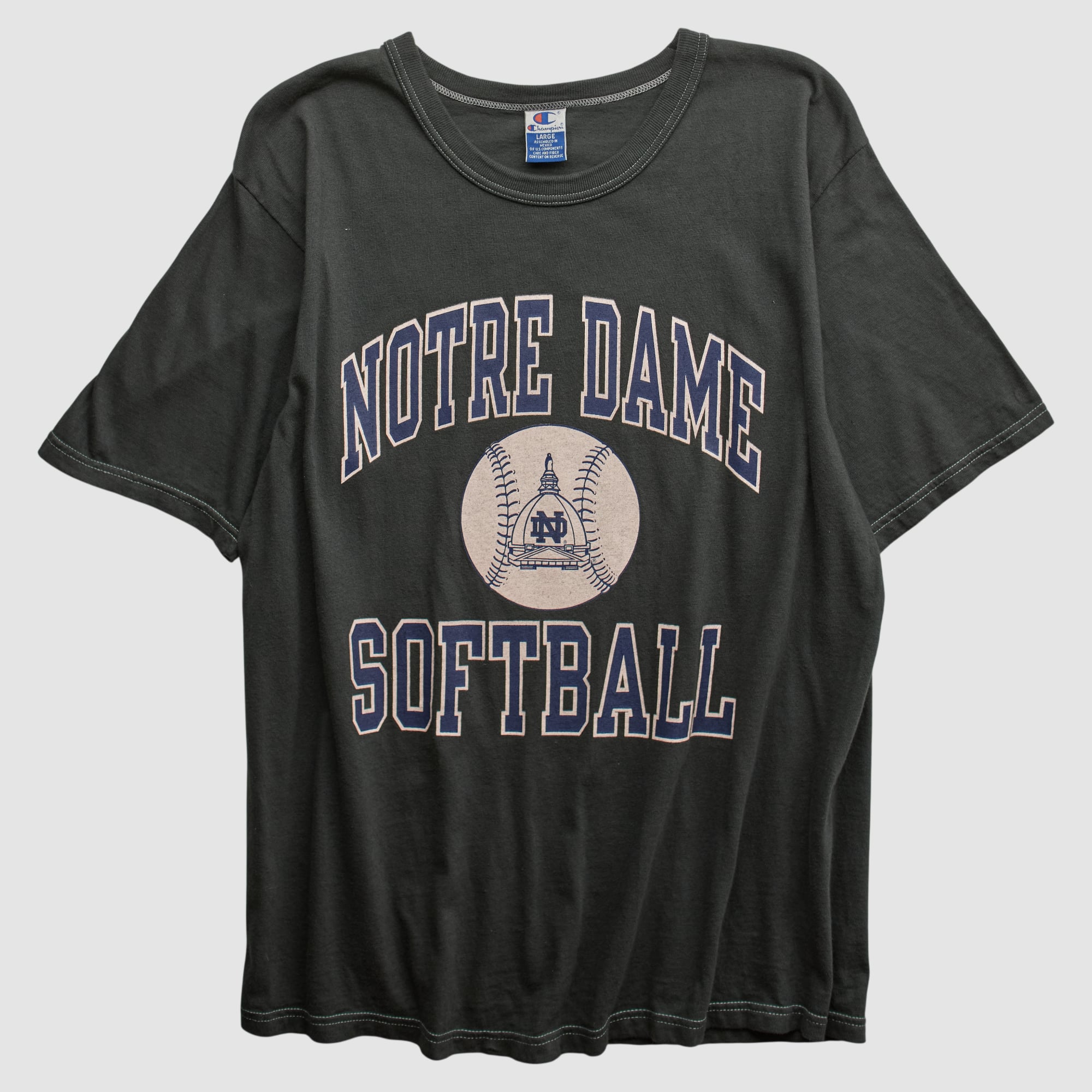 Notre Dame Fighting Irish Champion 90s T-shirt - Black - L