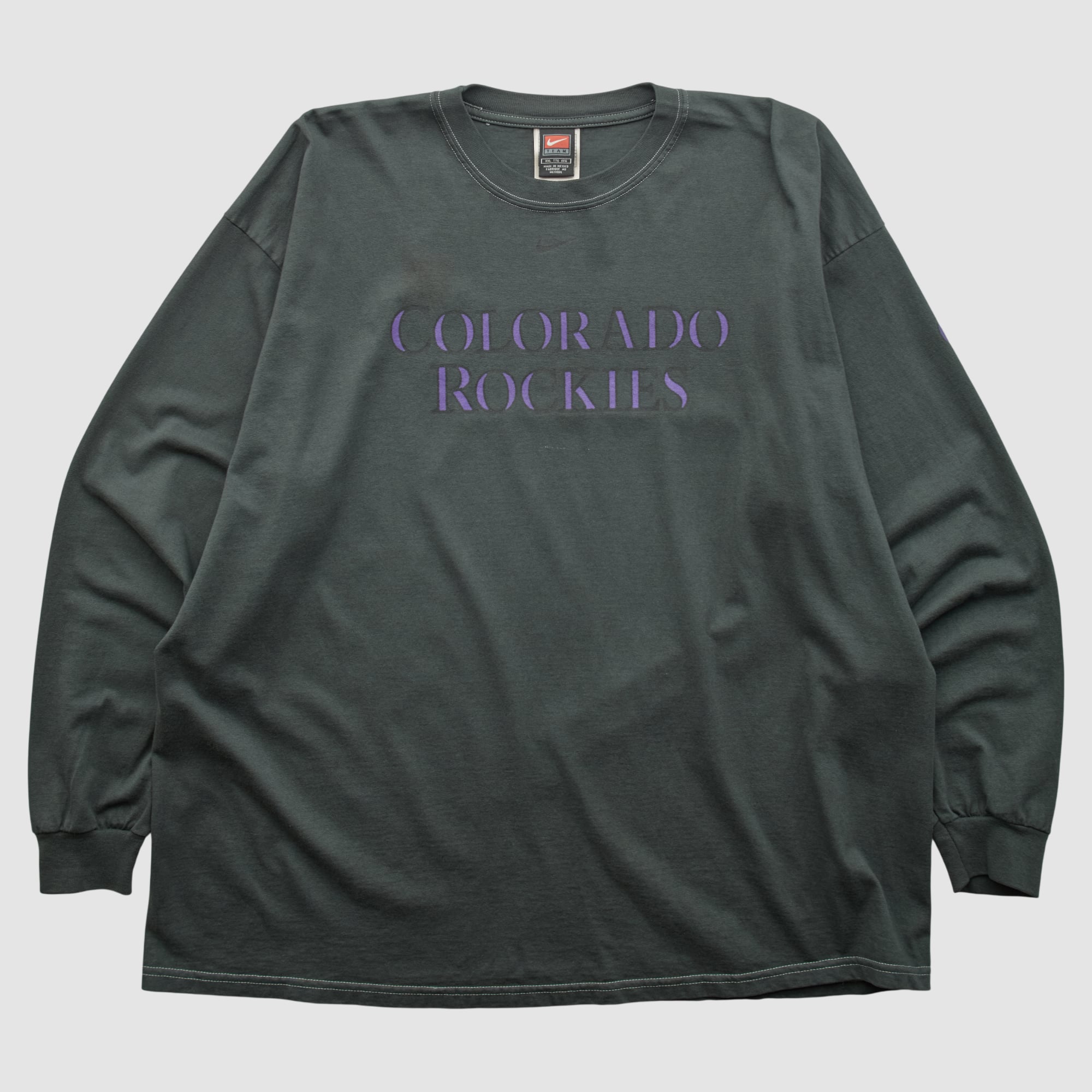 Colorado Rockies Nike 2000s Long Sleeve T-shirt - Black - 2XL