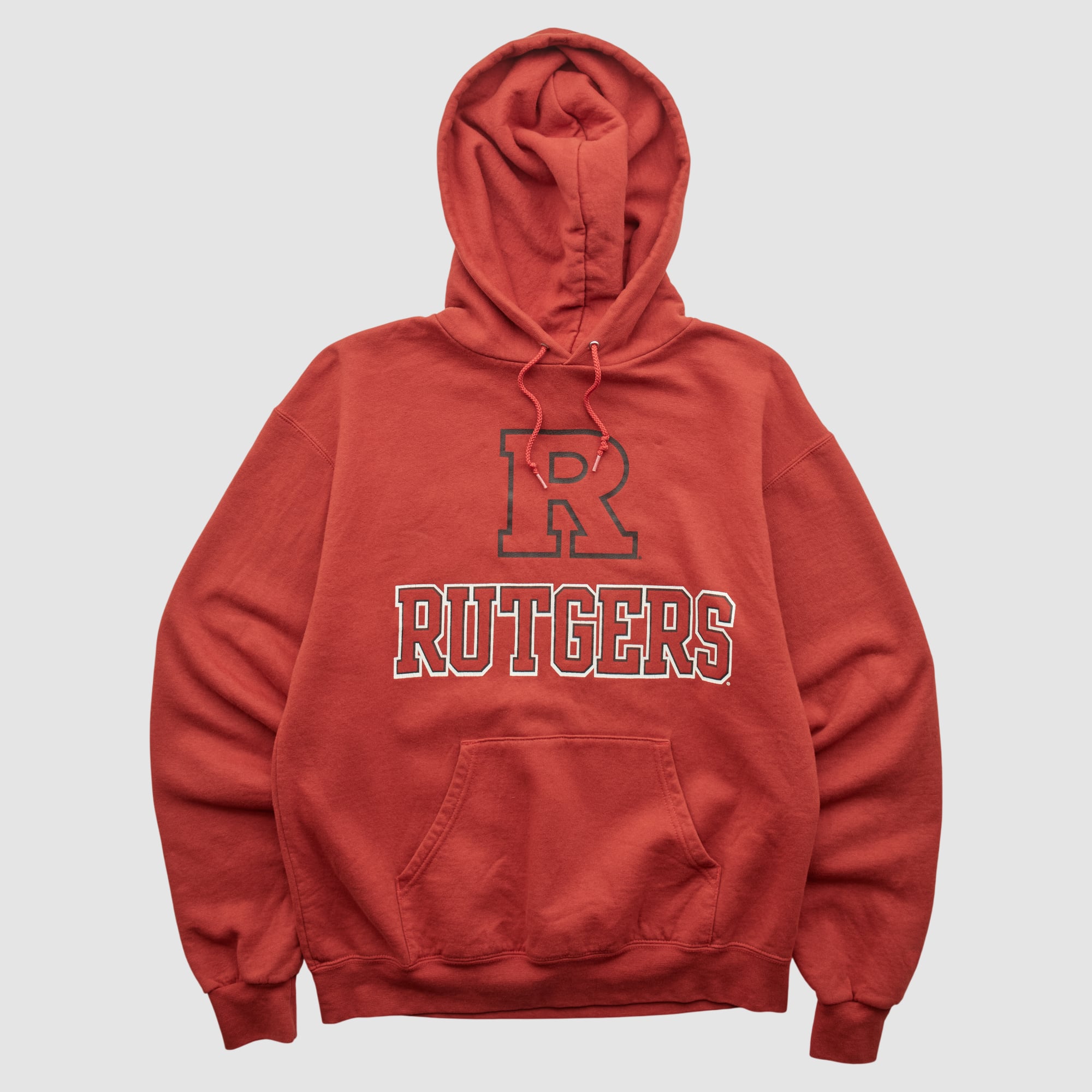 Rutgers Scarlet Knights Champion 2000s Hooded Pullover Sweatshirt - Red - S