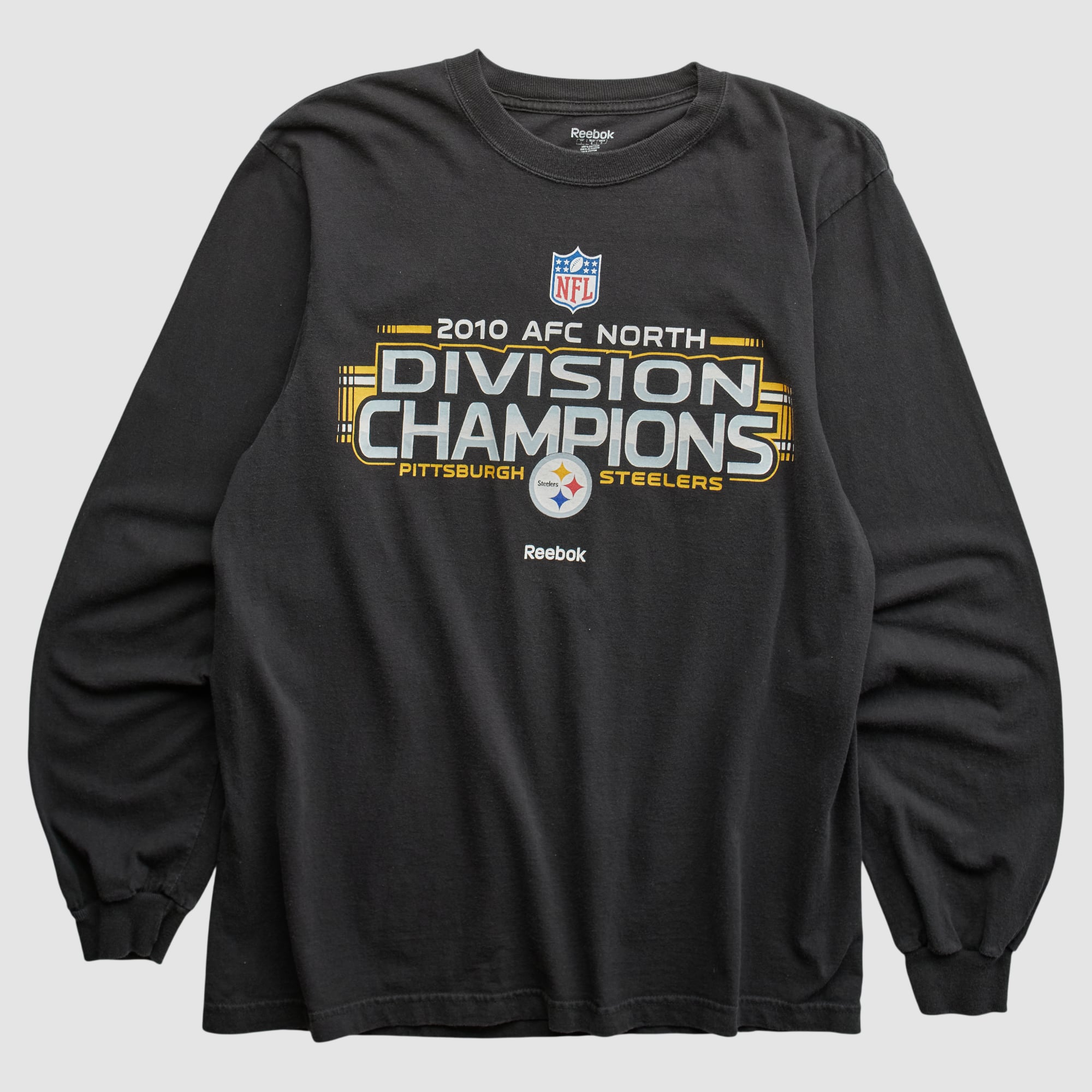 Pittsburgh Steelers Reebok 2010 Long Sleeve T-shirt - Black - L