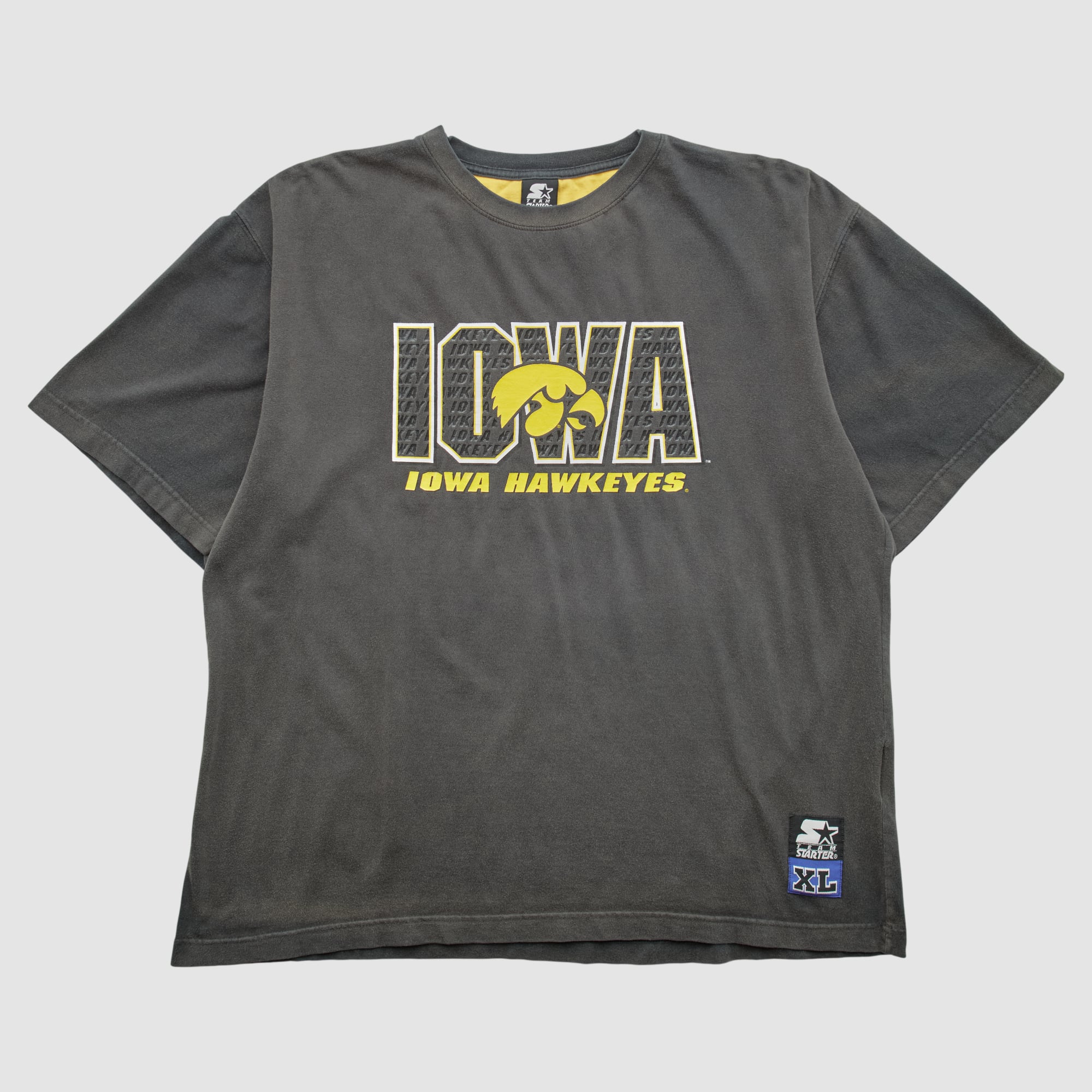 Iowa Hawkeyes Starter 2000s T-shirt - Charcoal - XL