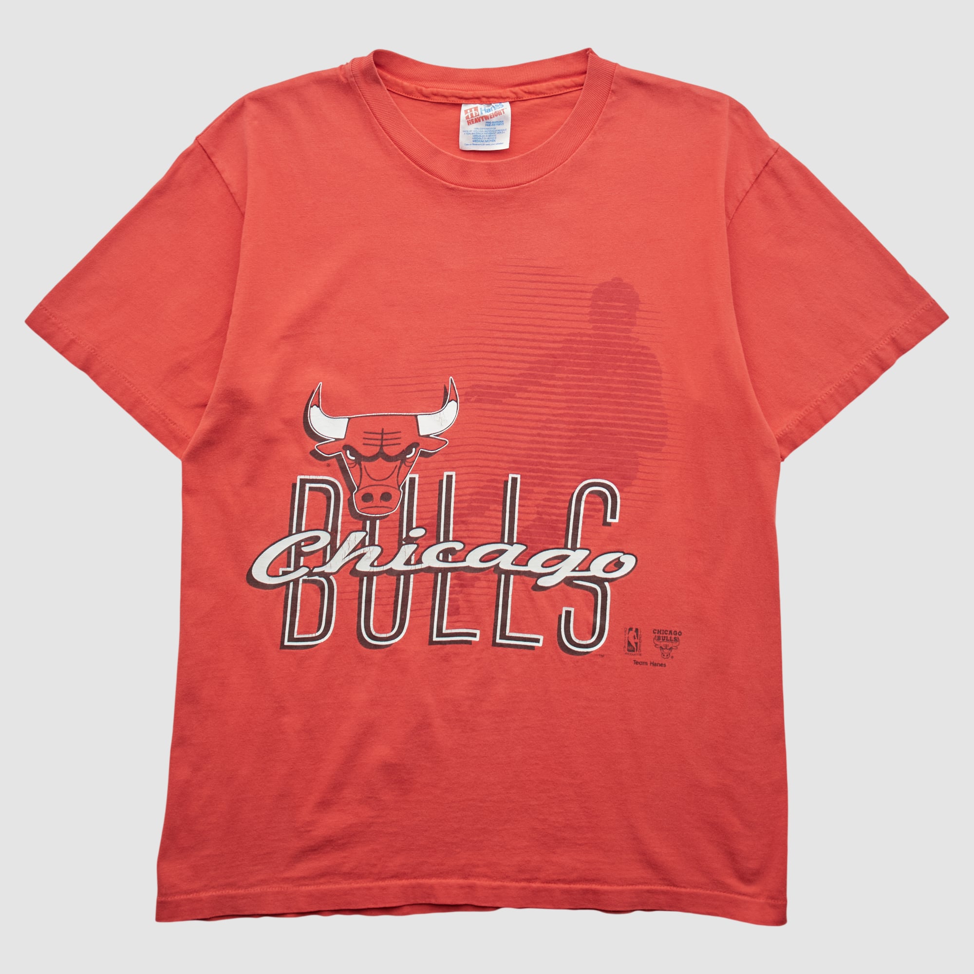 Chicago Bulls Hanes 90s T-shirt - Red - XS
