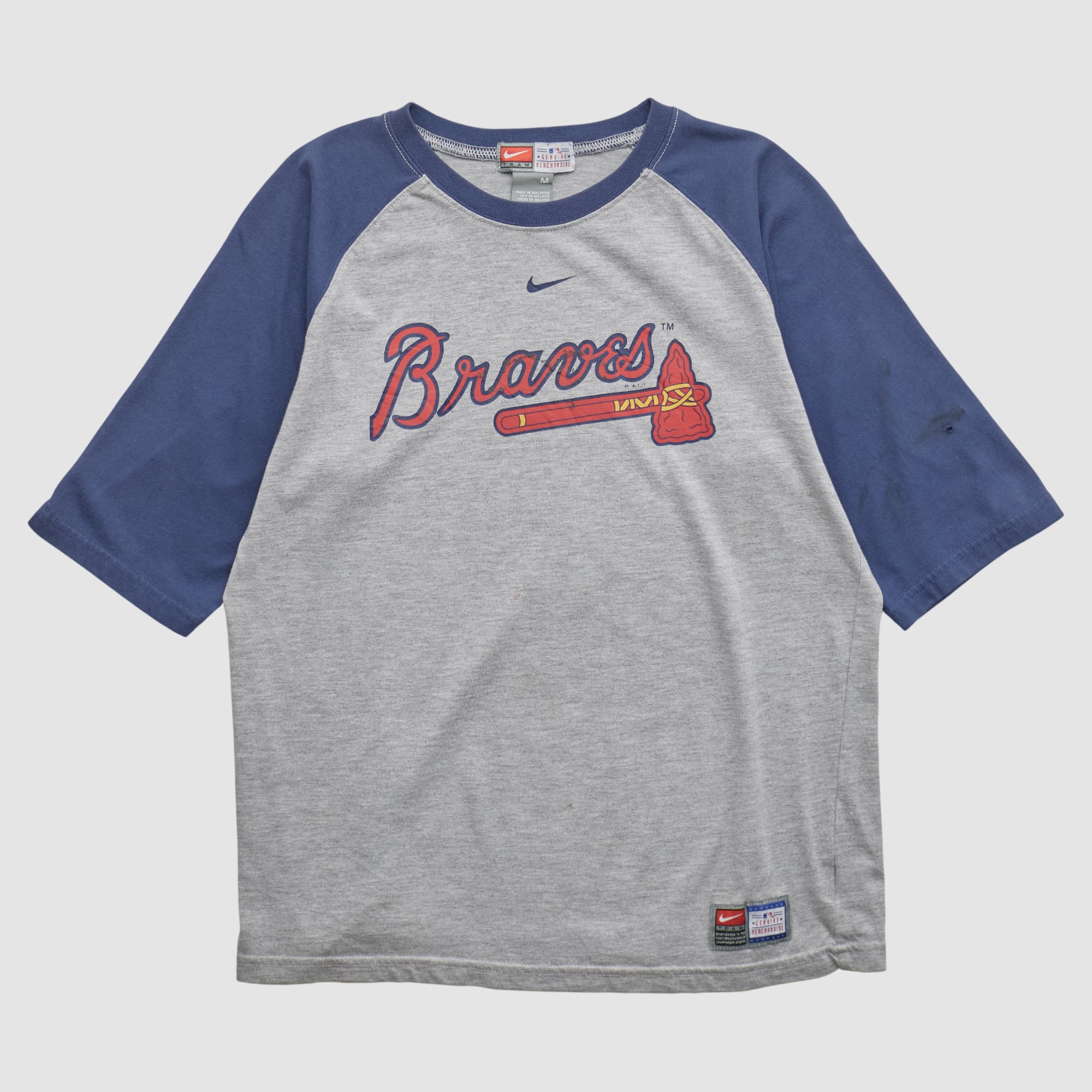 Atlanta Braves Nike 2000s T-shirt - Gray - XS