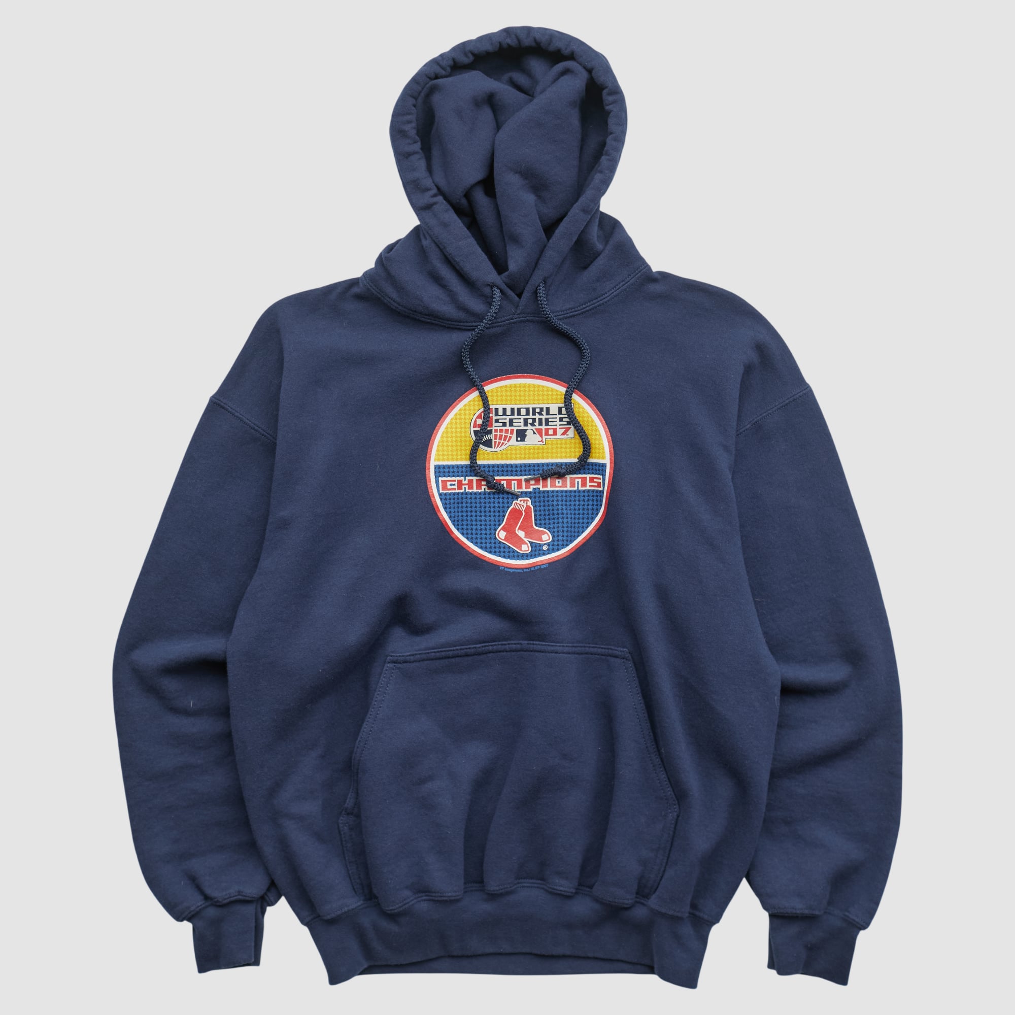 World Series Gildan 2007 Hooded Pullover Sweatshirt - Navy - S
