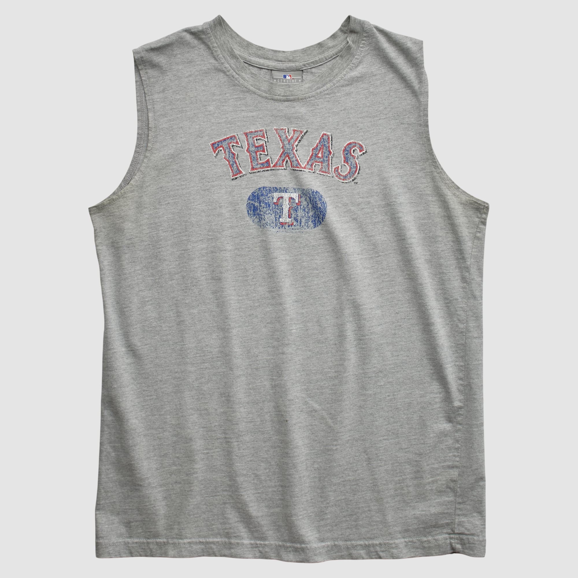 Texas Rangers Genuine Merchandise 2000s Tank - Heather Gray - S